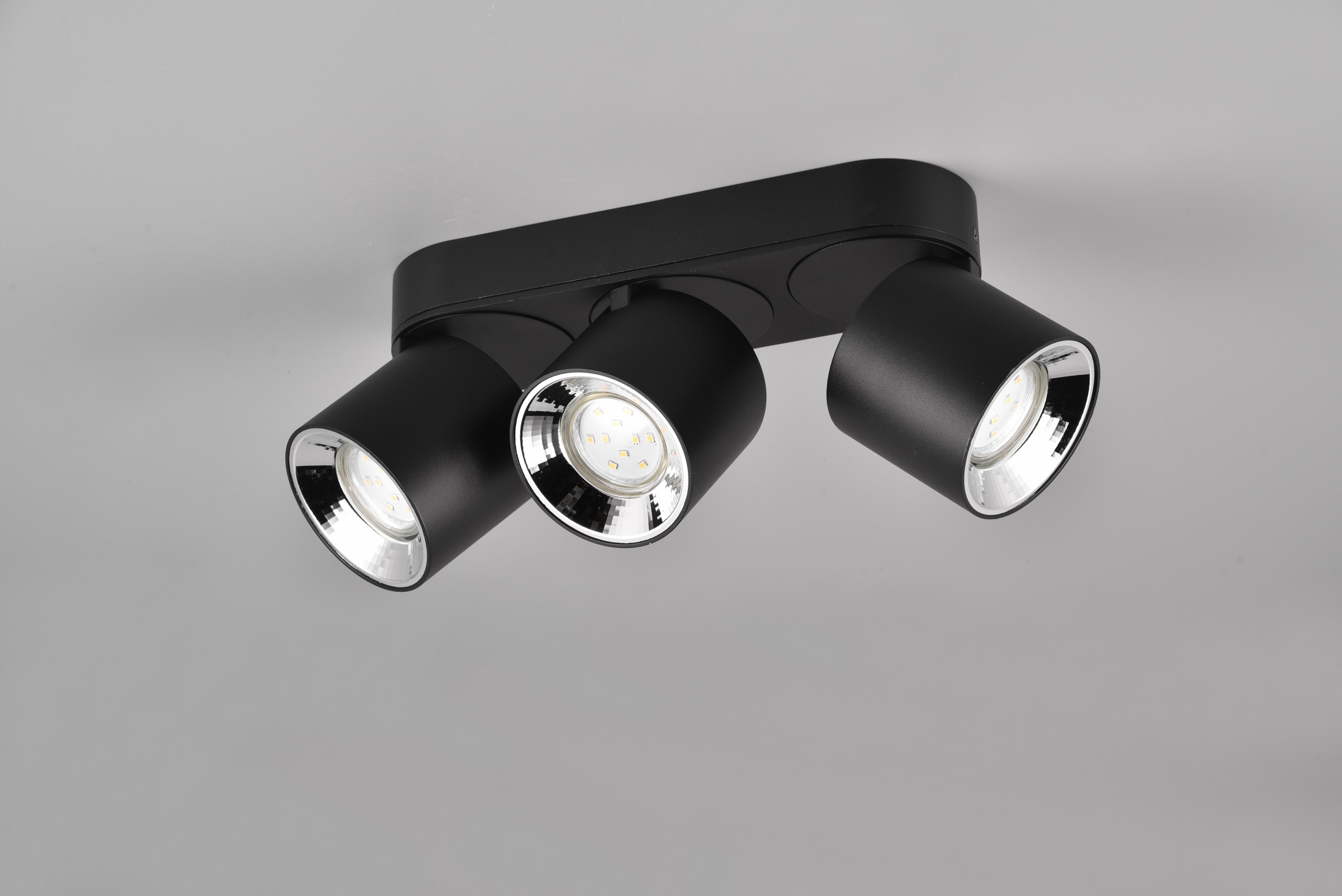 TRIO Leuchten Deckenleuchte »GUAYANA, Deckenspot 3-flammig exkl 3x GU10 max 10W Spot verstellbar«, 3 flammig, Leuchtmittel GU10 | Leuchtmittel wechselbar, als Aufbauspot oder Einbauspot nutzbar Spot schwenkbar und drehbar