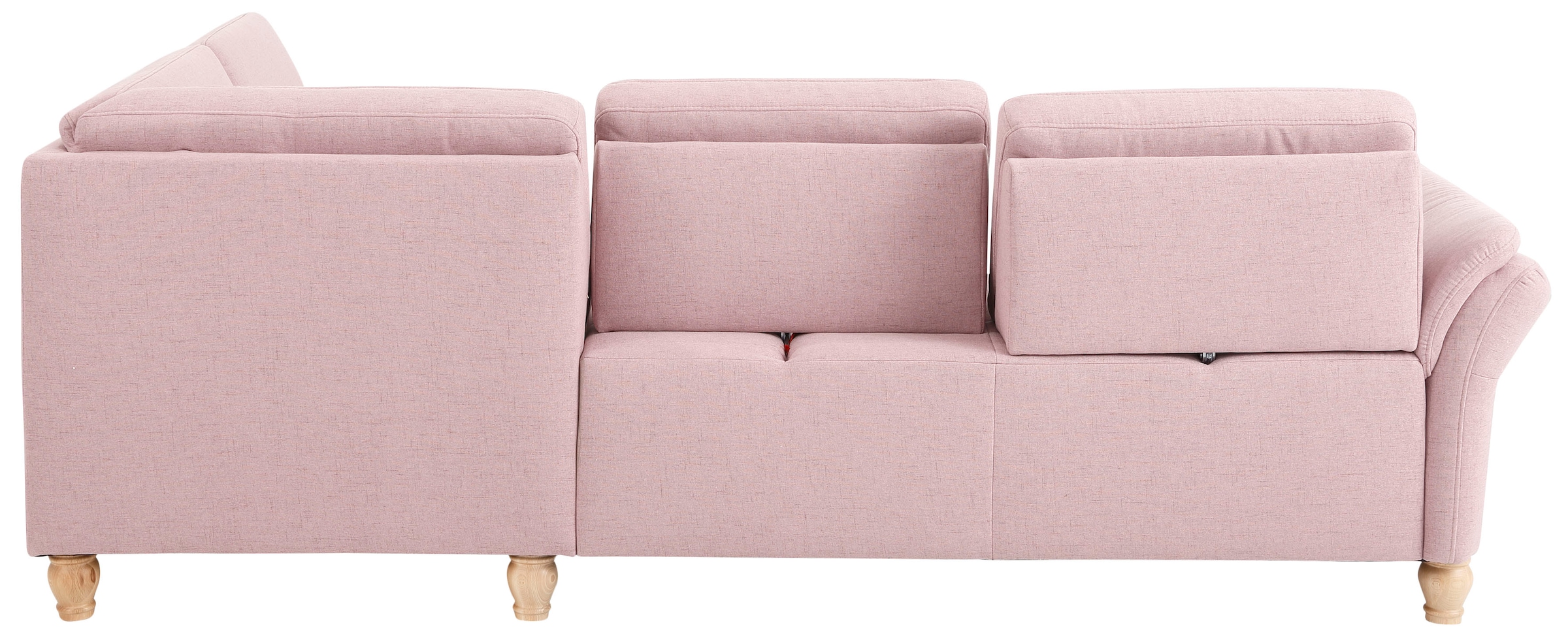 Home affaire Ecksofa »Palace L-Form«, incl. Sitztiefenverstellung, wahlweise mit Bettfunktion und Stauraum