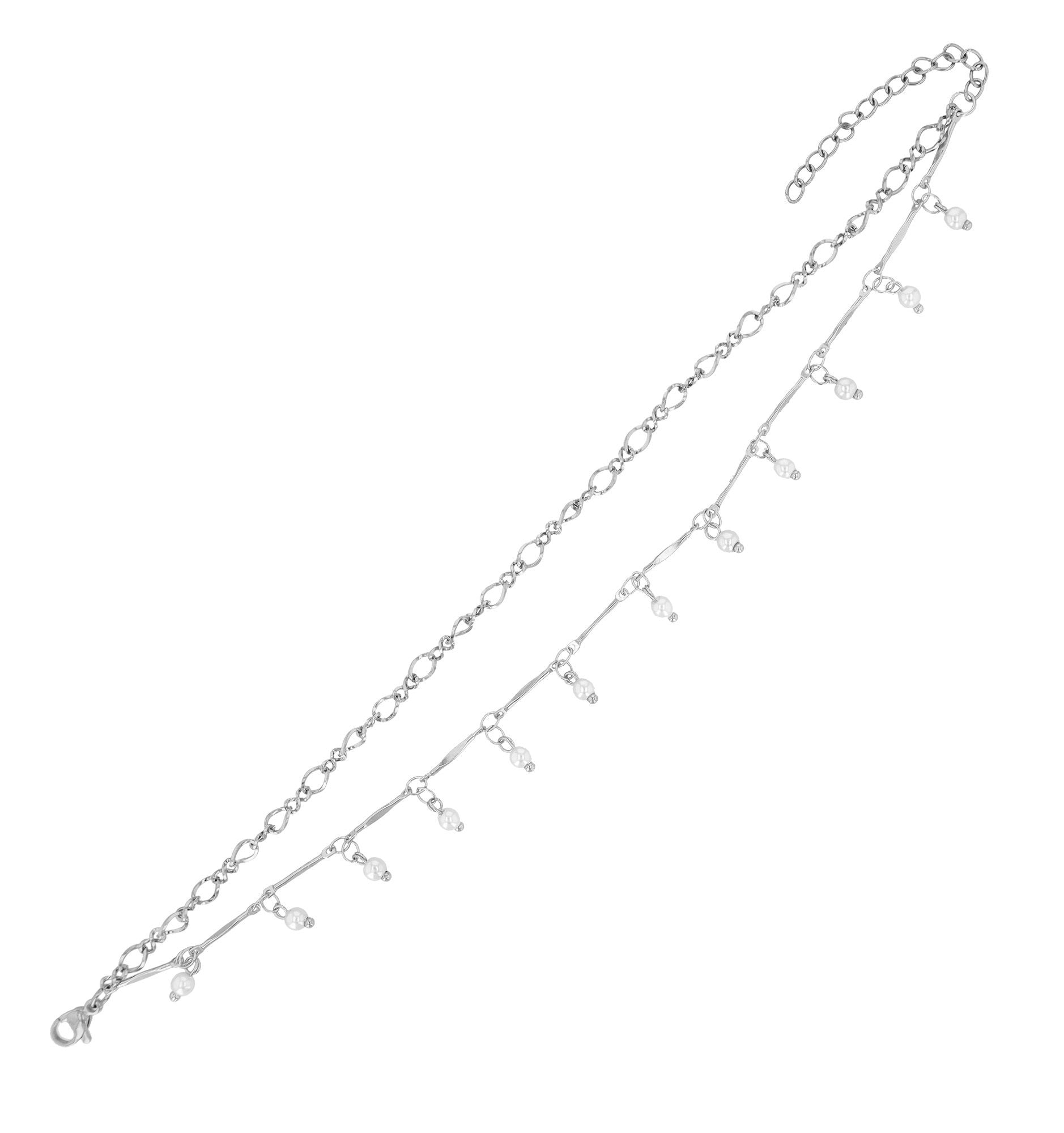 Adelia´s Fußkette »Damen Fußkettchen ¿ aus Edelstahl«