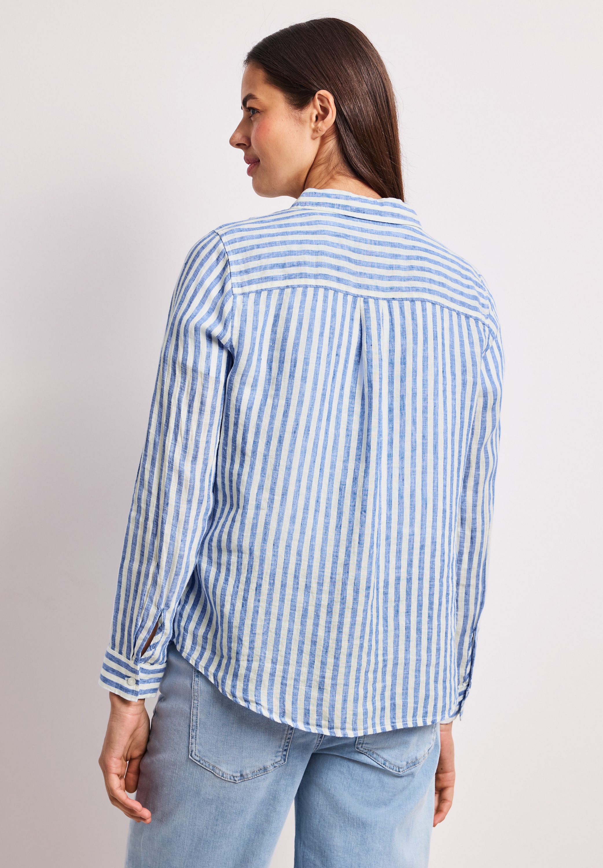 STREET ONE Hemdbluse mit Streifen Muster