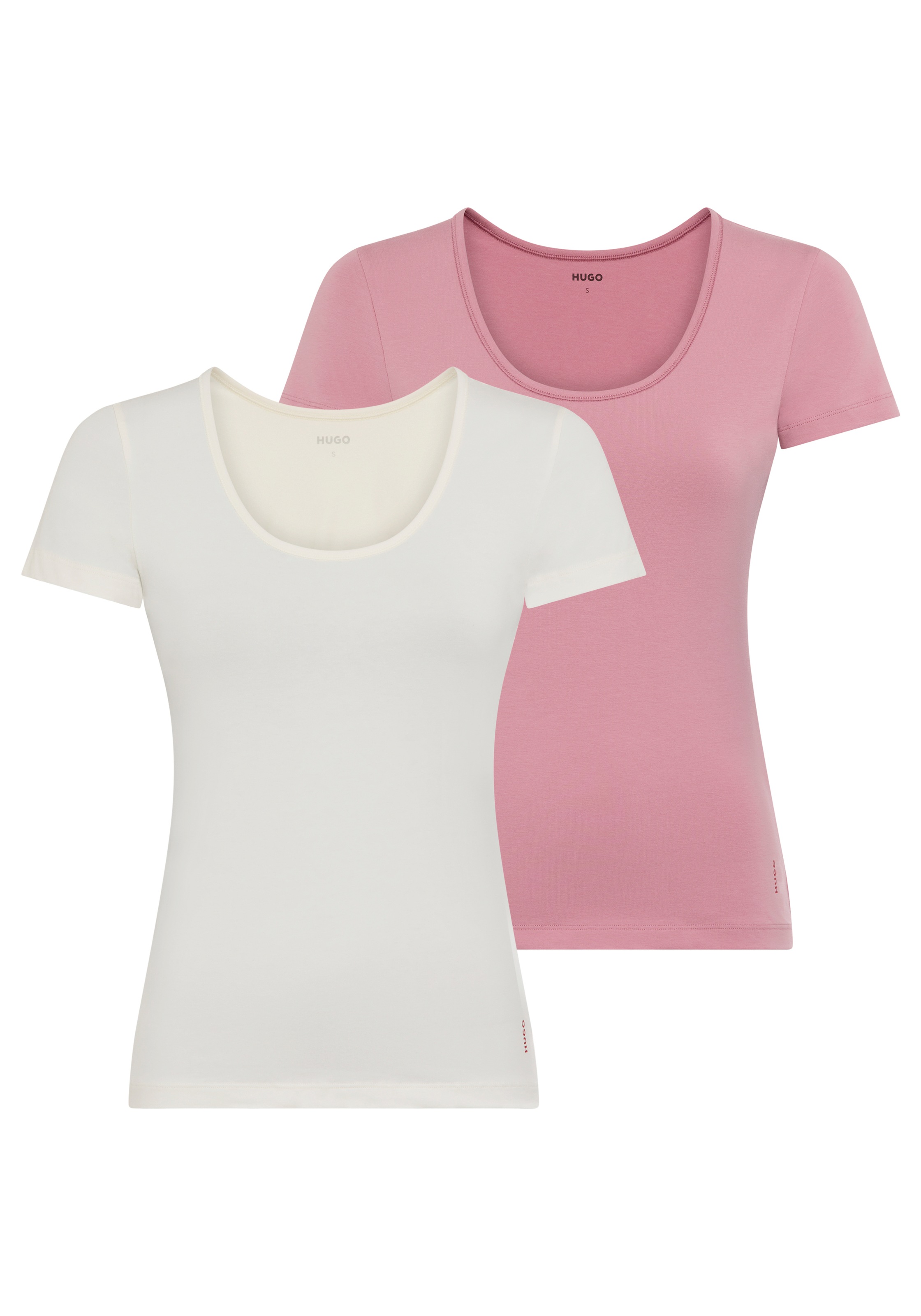 HUGO Underwear T-Shirt, (2 tlg.), regular fit, Rundhals