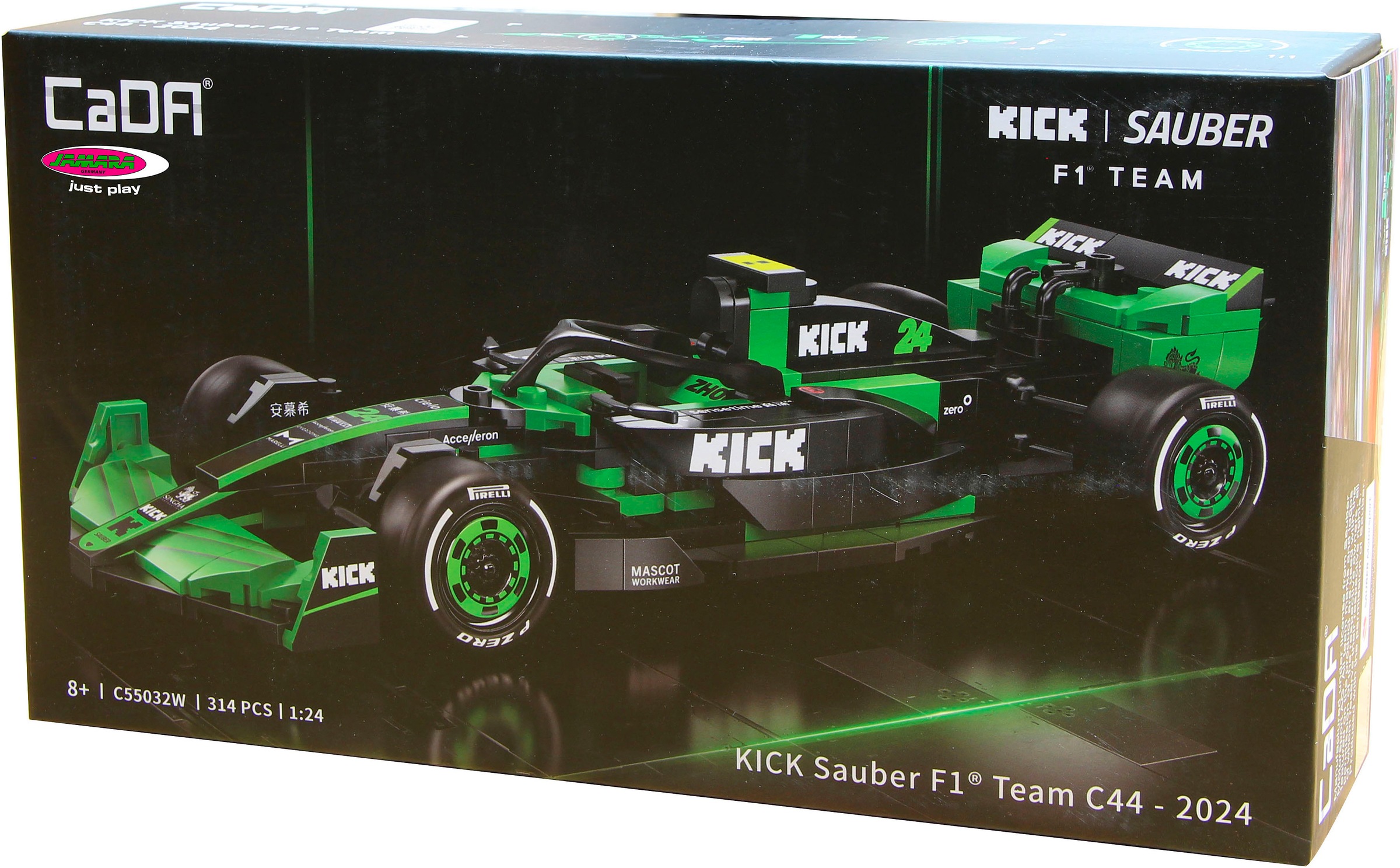 Jamara Konstruktions-Spielset »CaDA, Bricks,KICK Sauber F1® Team C44 - 2024 grün (402861)«
