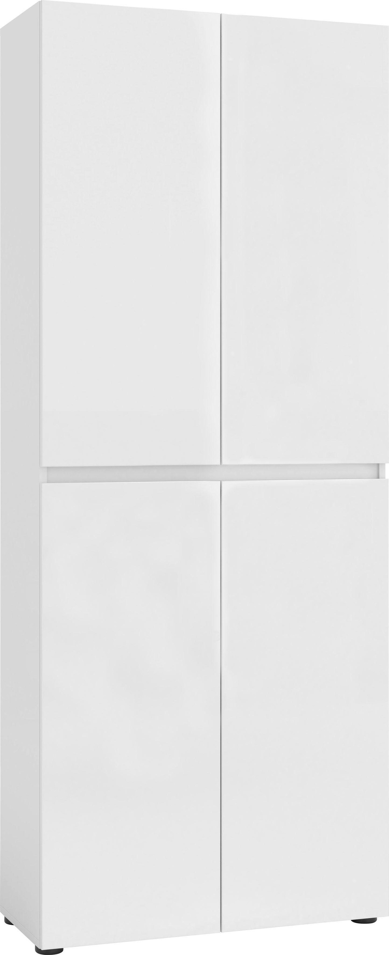 KITALY Schuhschrank »Mister«, Breite 80 cm, Höhe 200 cm, 4 Türen