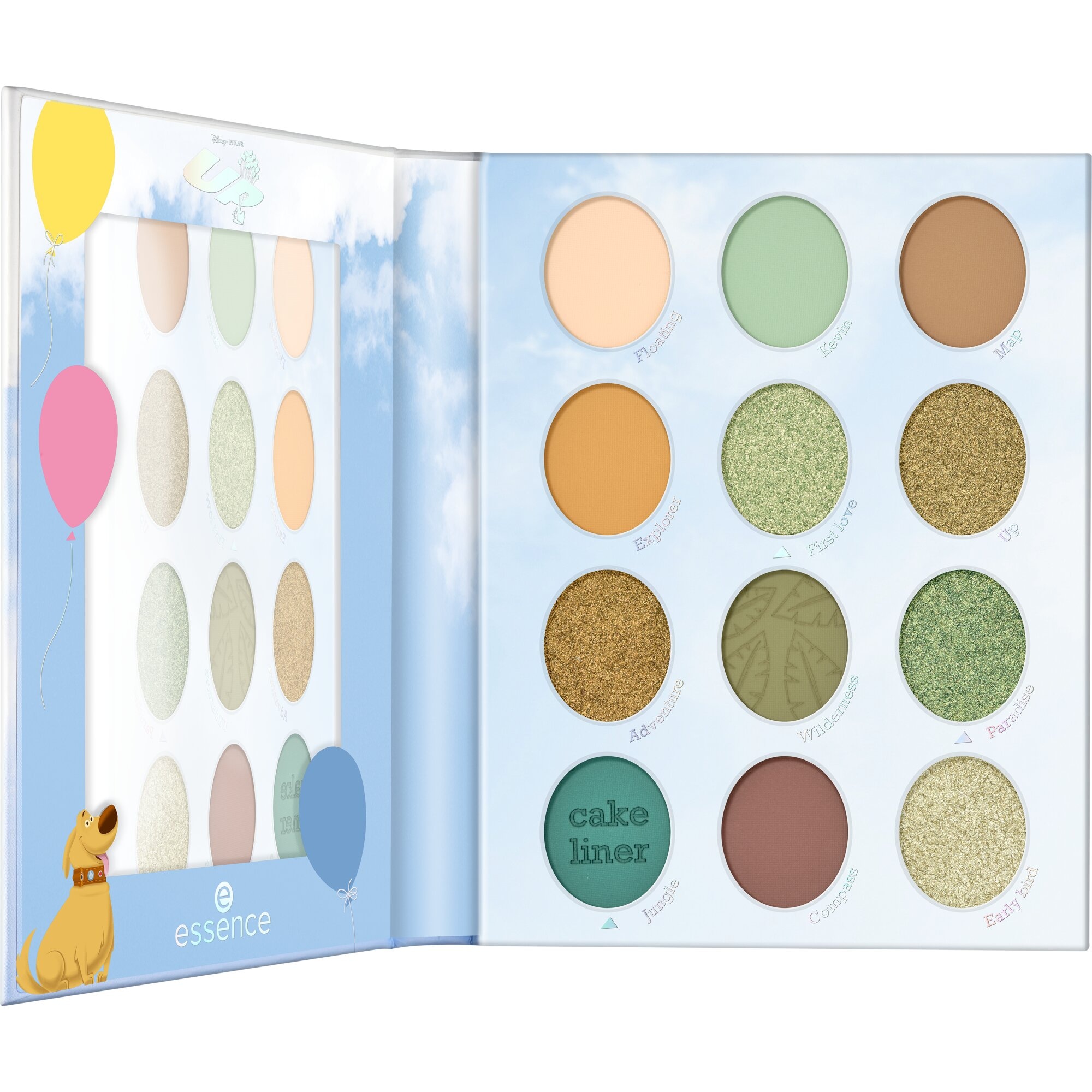 Essence Lidschatten-Palette »Disney Pixar Up eyeshadow palette«, mit vielfältigen Nuancen