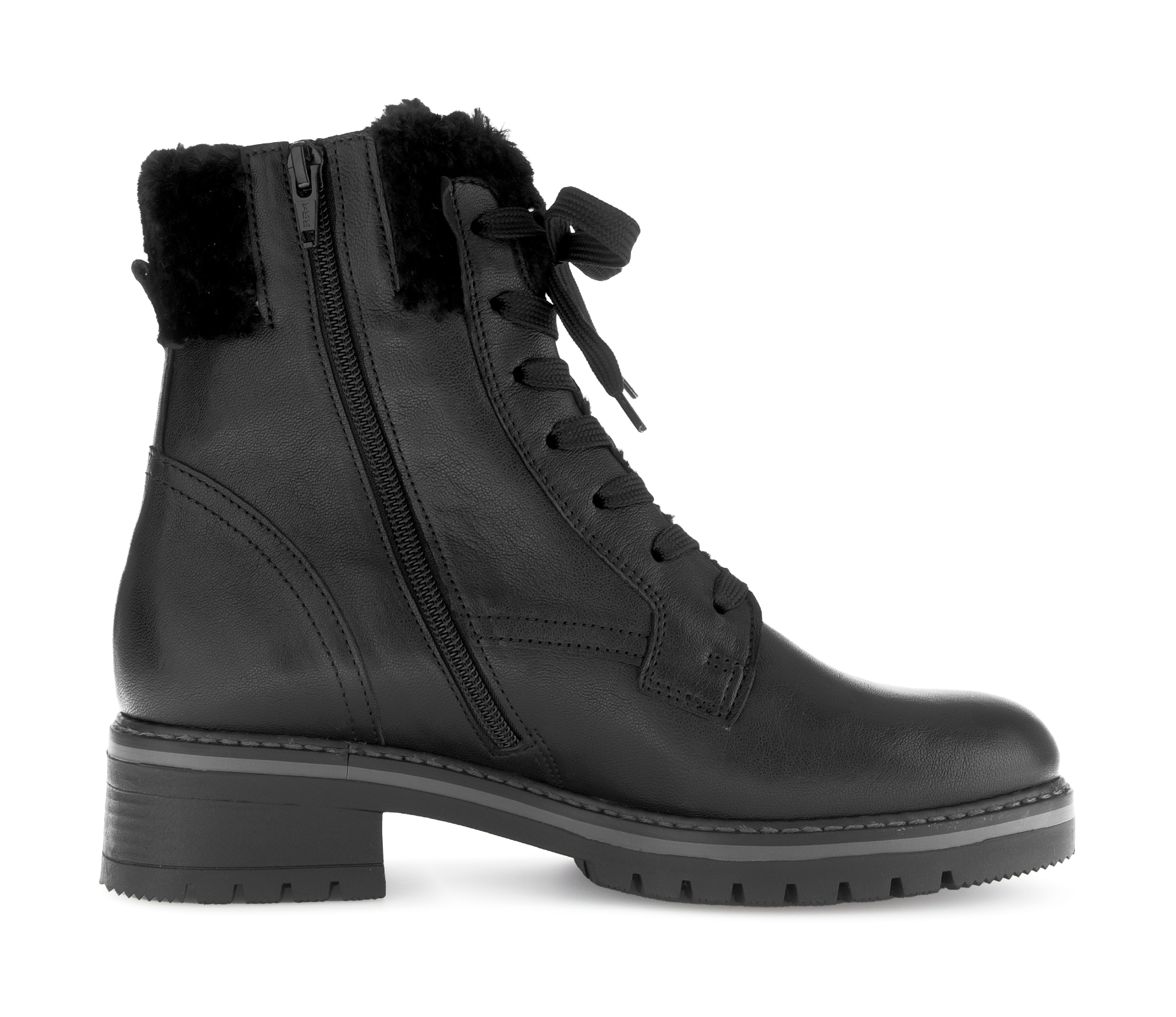 Gabor Winterstiefelette »GENUA«, Blockabsatz, Winterboots mit Teddyplüsch-Kragen