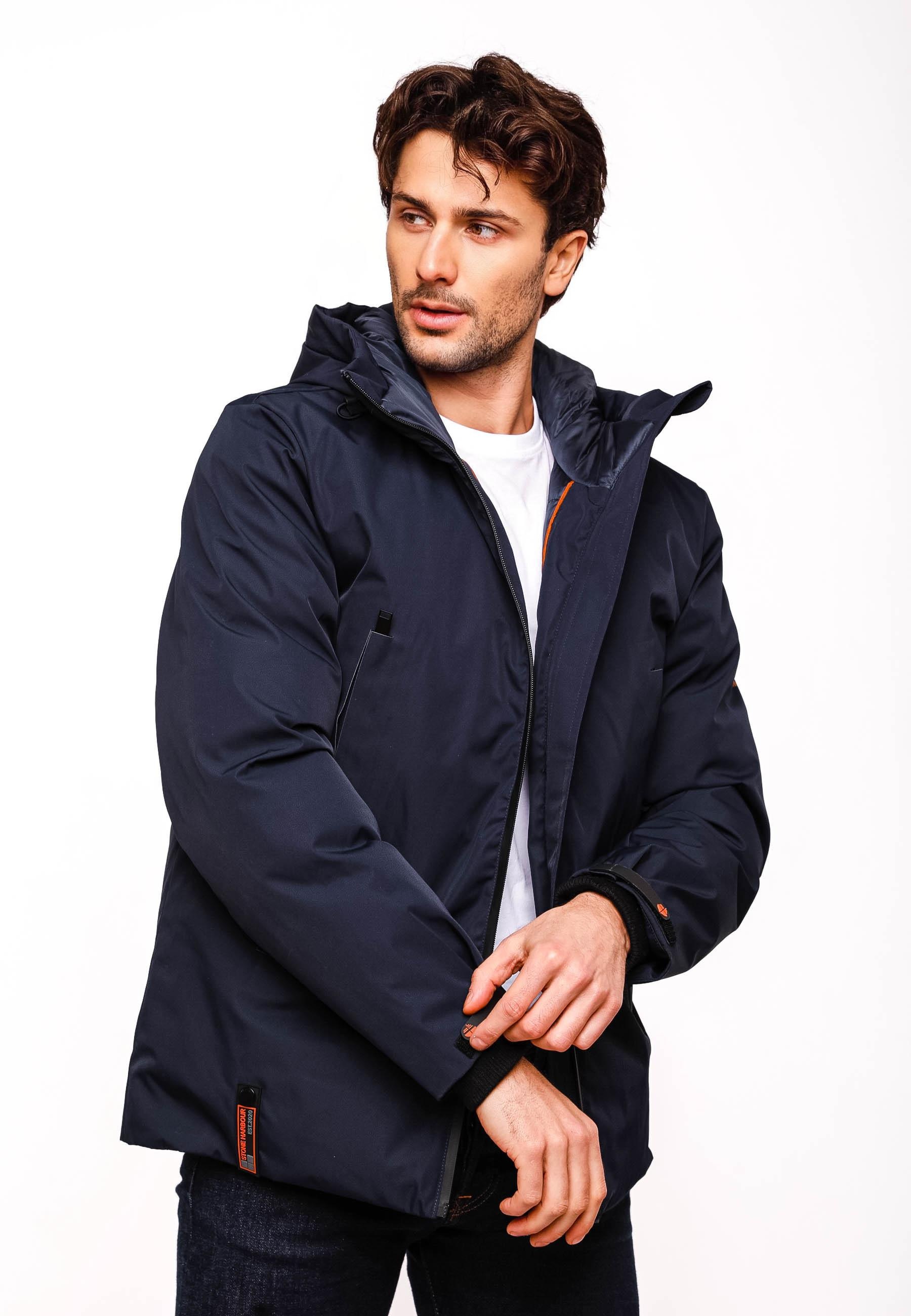 Stone Harbour Outdoorjacke »Winterjacke Moagaa«, mit Kapuze, Sportliche, wasserdichte Winterjacke mit Kapuze