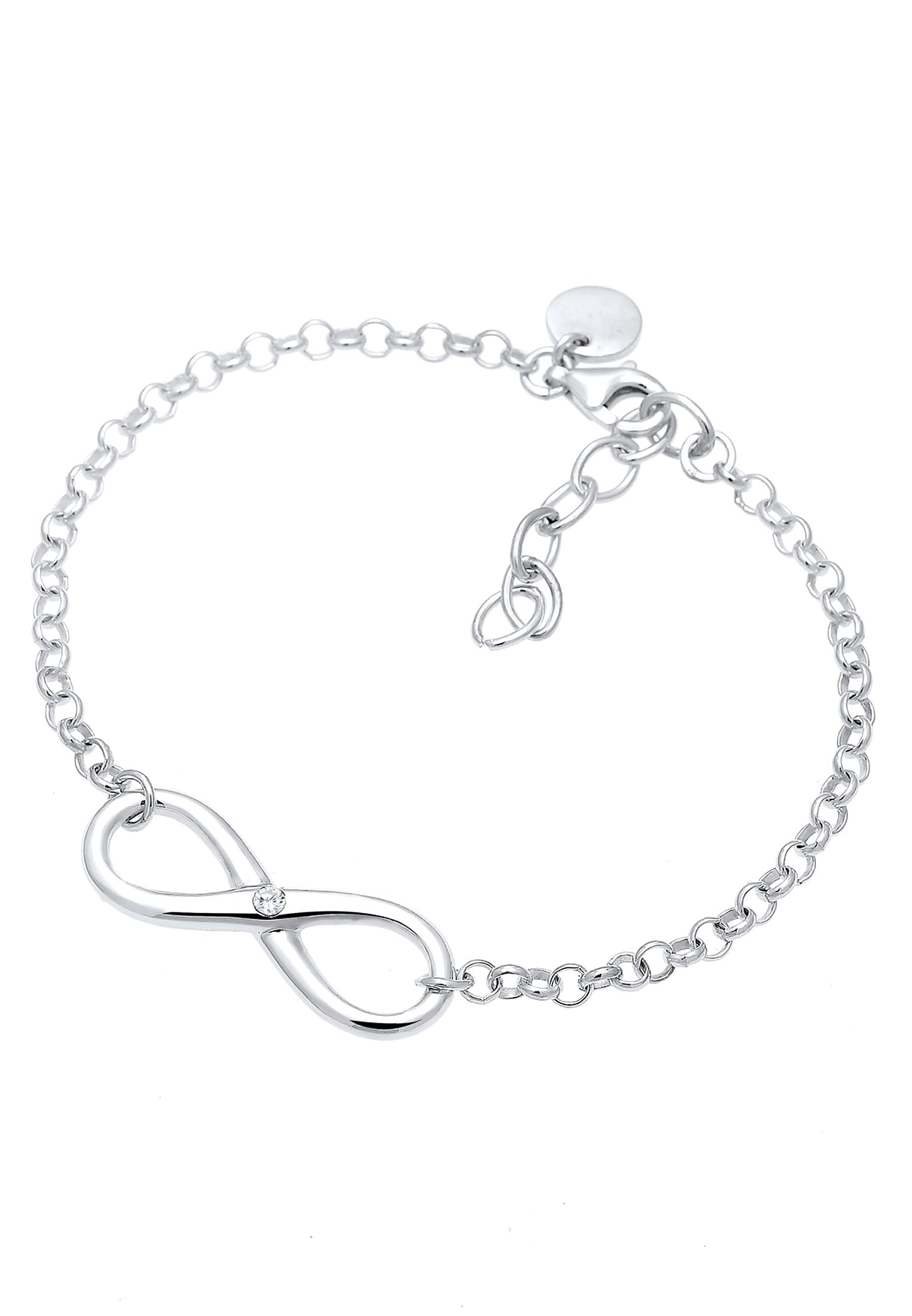 Elli Armkette »Armband Infinity Zirkonia 925 Sterling Silber«