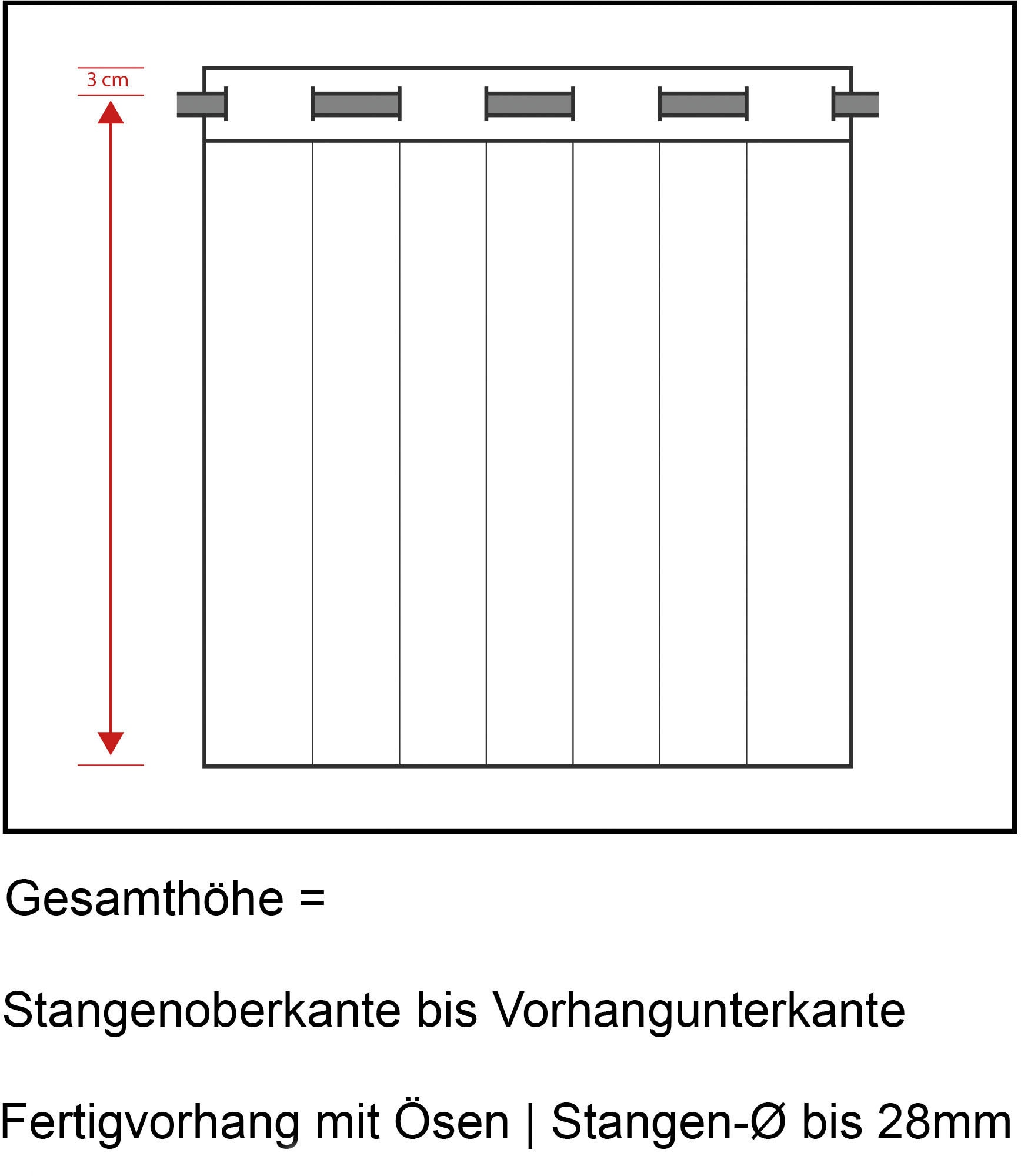 Maß (1 bei Metallösen, bestellen cm, OTTO mit St.), Vorhang nach Ösenschal 142 »Kiss«, for Breite Neutex you!
