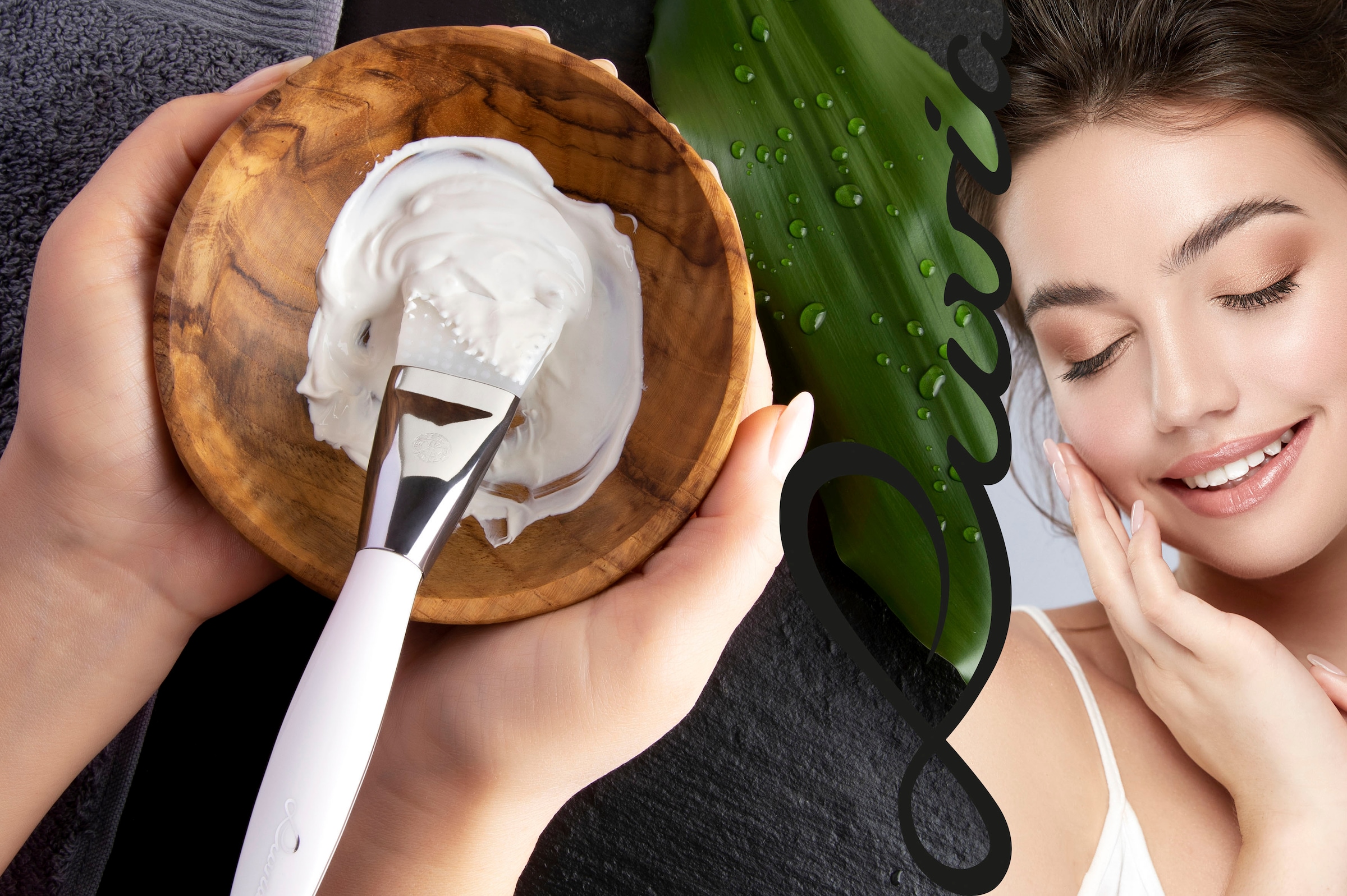 Luvia Cosmetics Maskenpinsel »Duo Mask Brush«, Sparsames, gleichmäßiges Auftragen von Masken und Peelings.