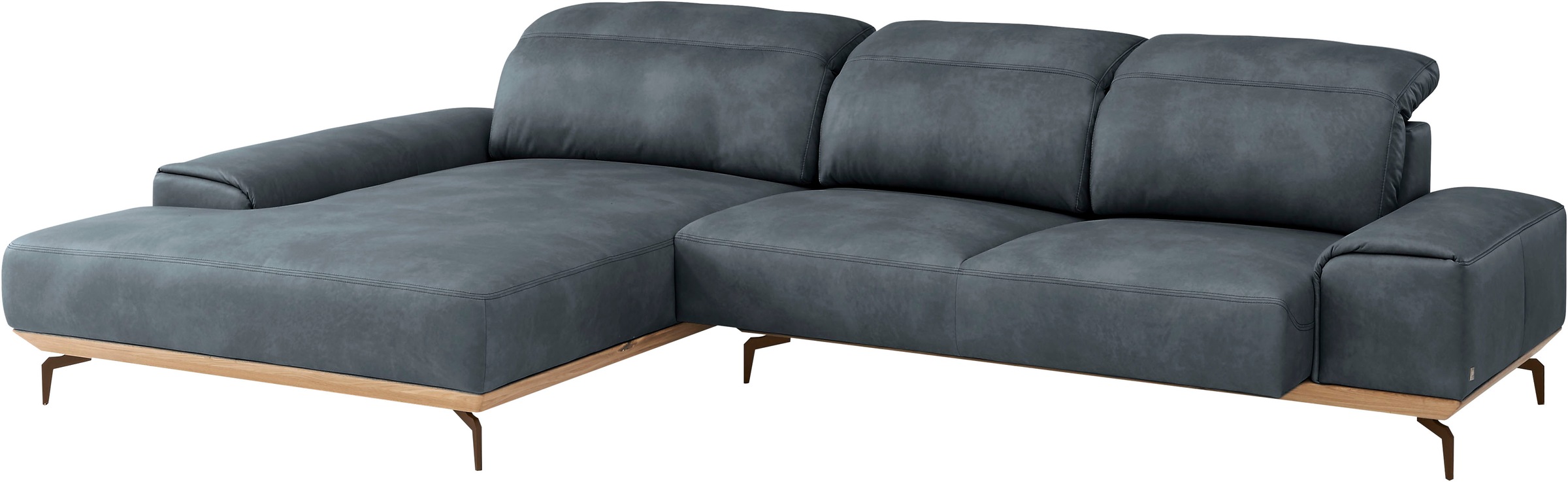 Musterring Wohnlandschaft »MR 2490«, Bronze-Fuß Sitzhöhe 46cm, wahlweise mit Funktionen, Maße 342 x 207 cm