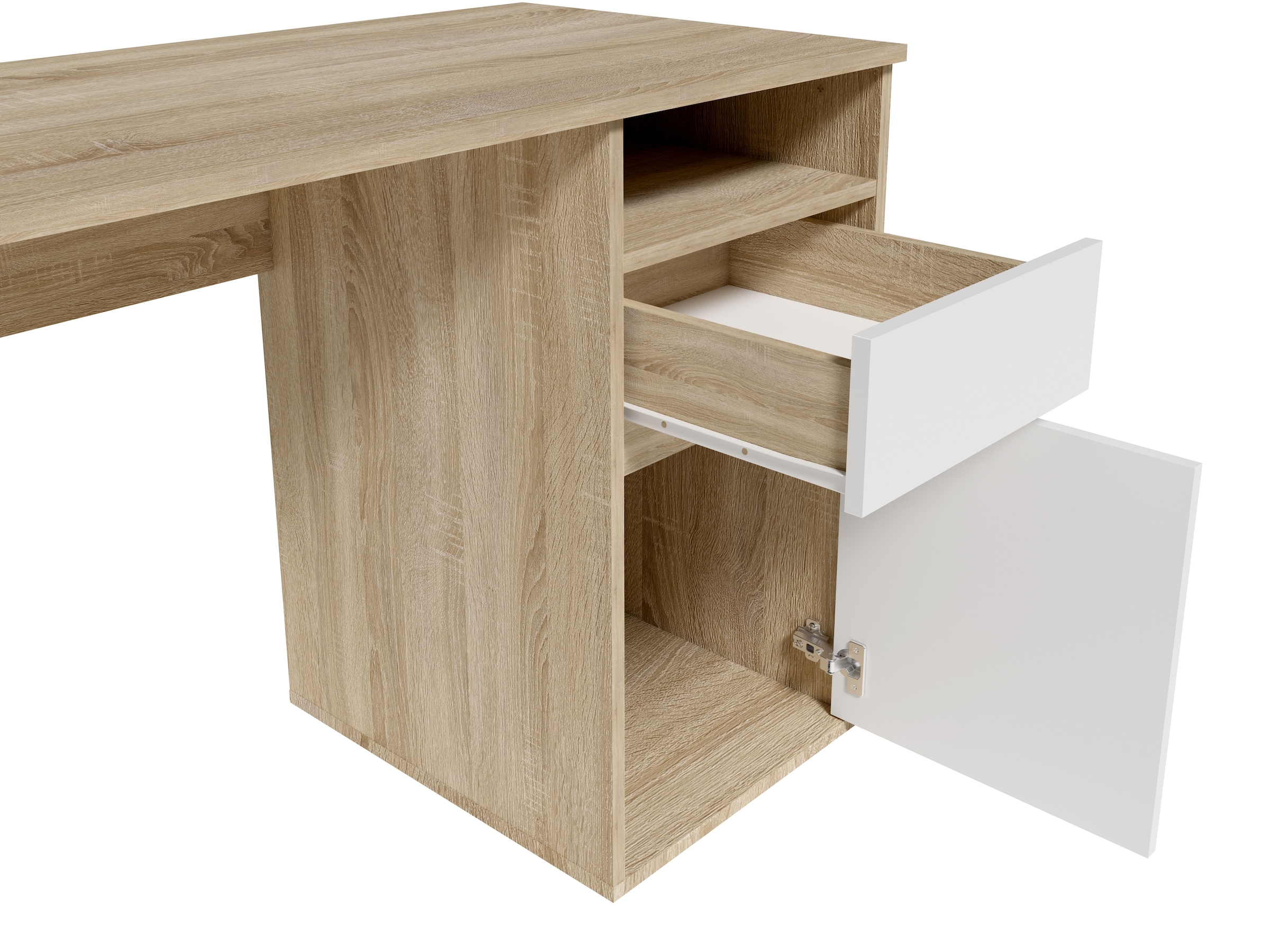 Home affaire Schreibtisch »Tinsley«, mit Schublade, und Tür, Breite 120 x53 cm