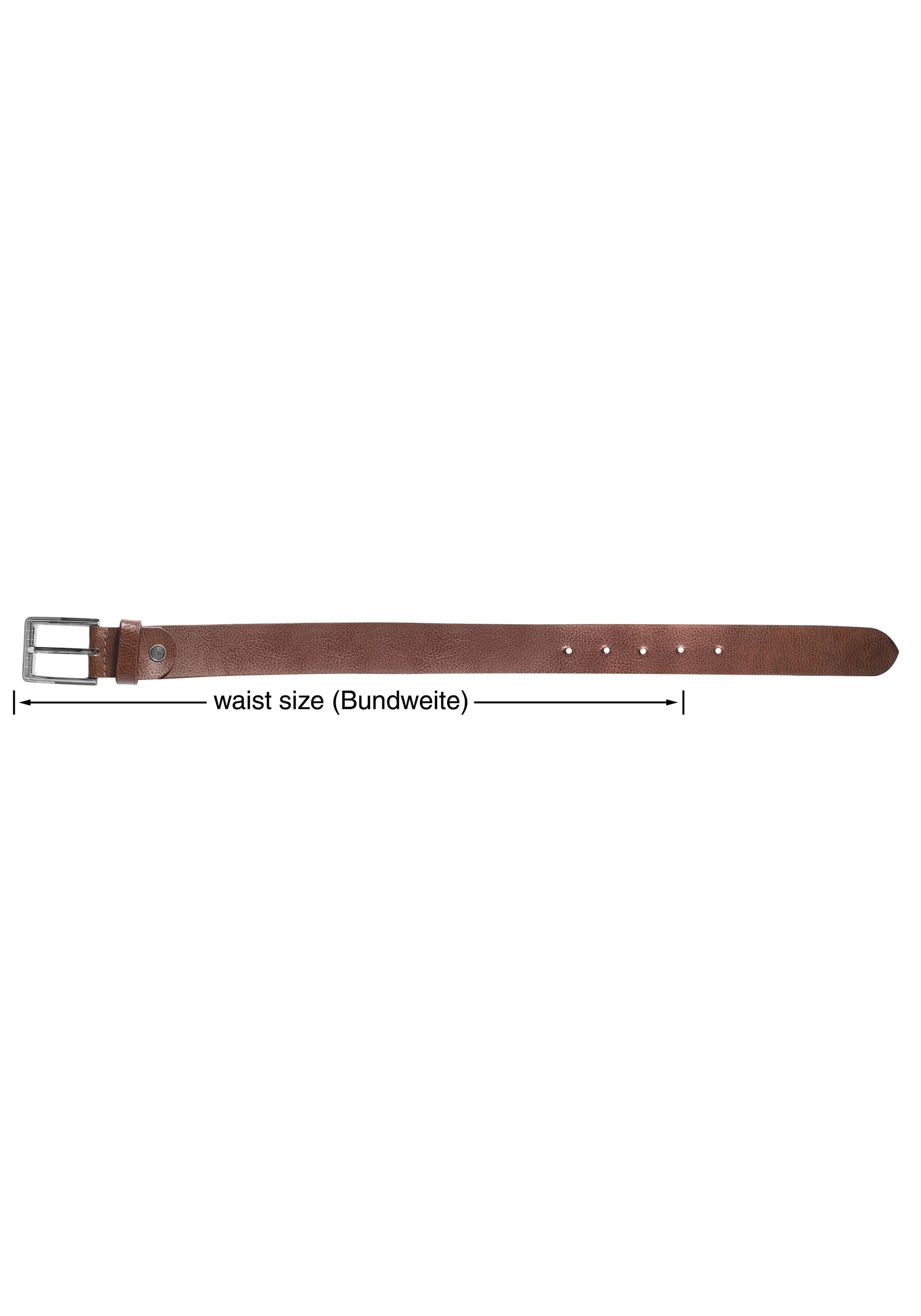 Leonardo Verrelli Ledergürtel »Echt Leder, braun, 2. Wahl , 90 cm - 120 cm (Bundweite), kürzbar«