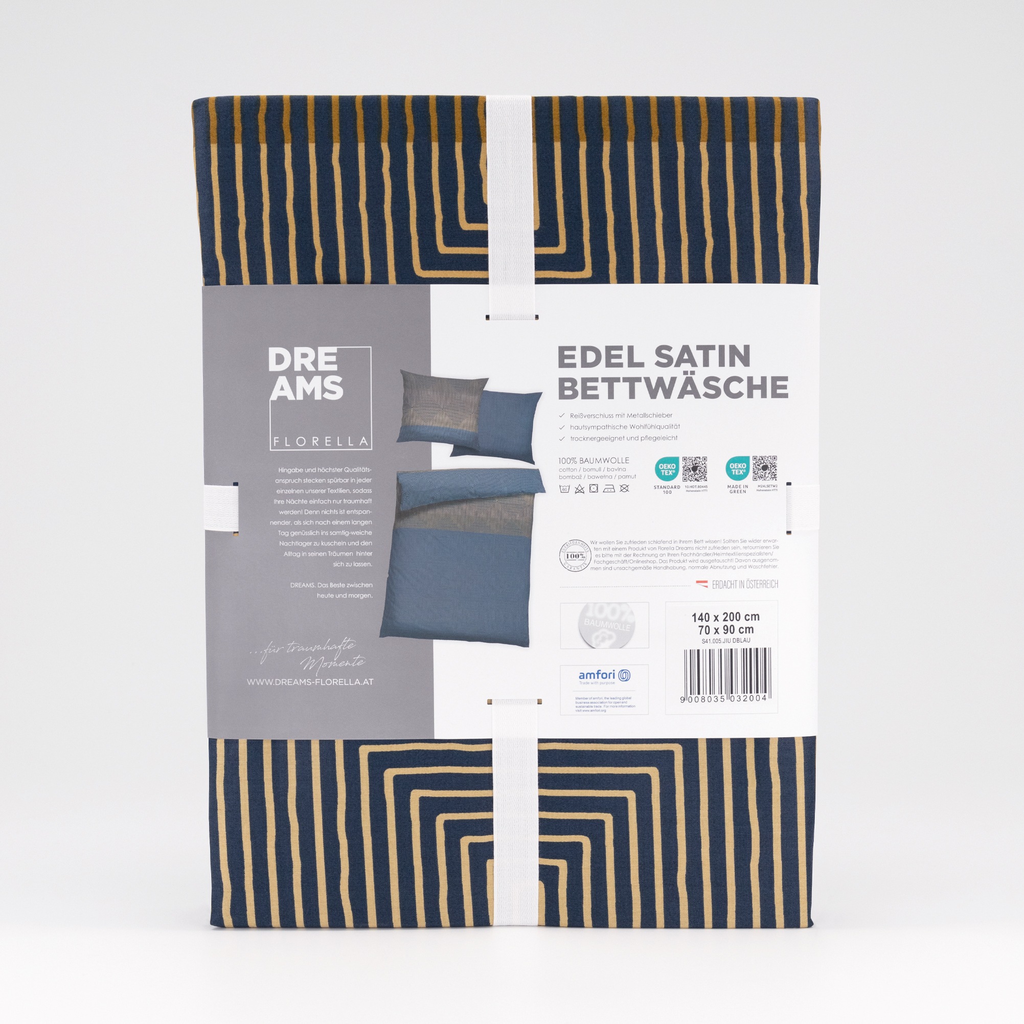 Florella Bettwäsche »Jiu, Edel Satin, 100 % Baumwolle«
