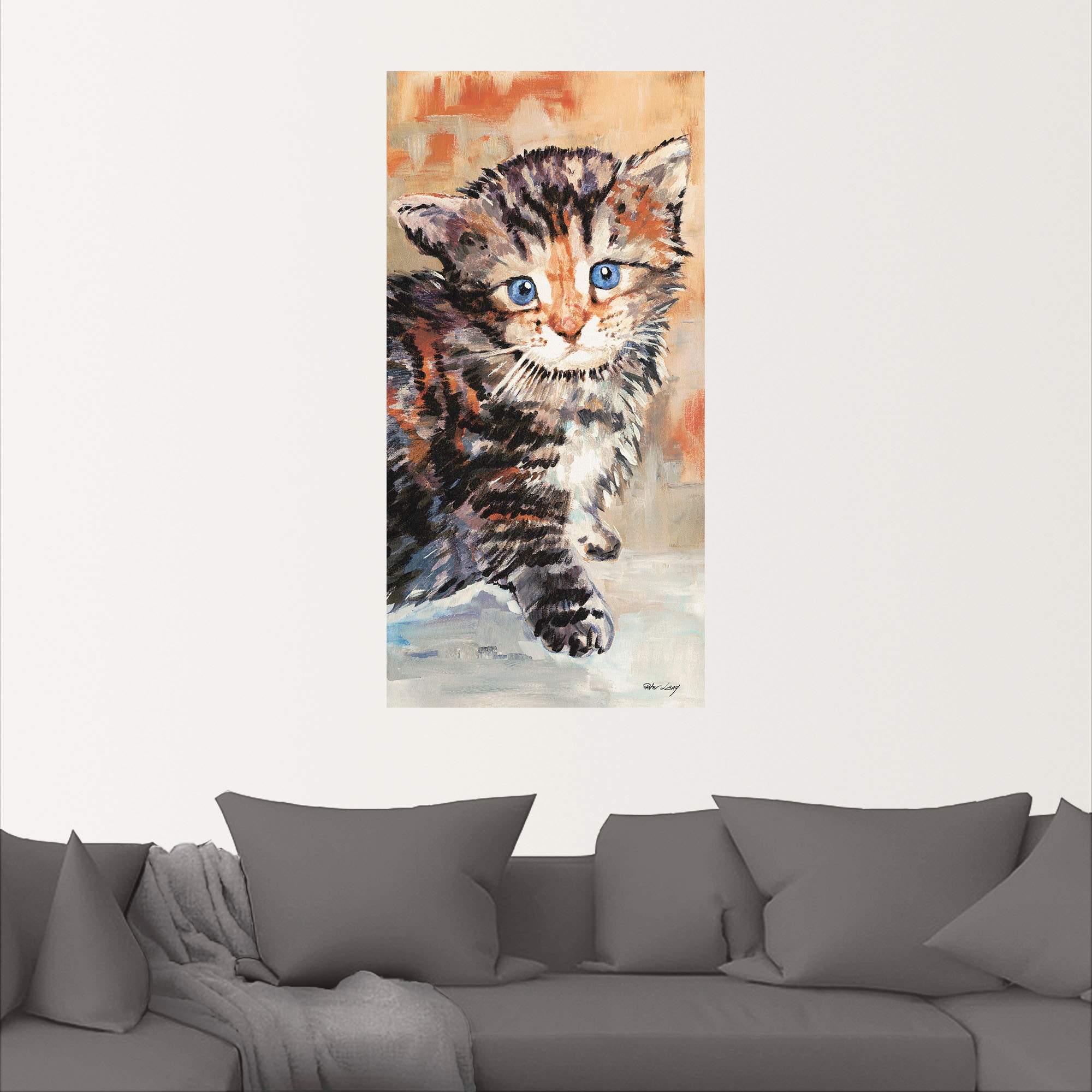 Artland Wandbild »Katze«, Haustiere, (1 St.), als Alubild, Outdoorbild, Wandaufkleber in verschied. Größen