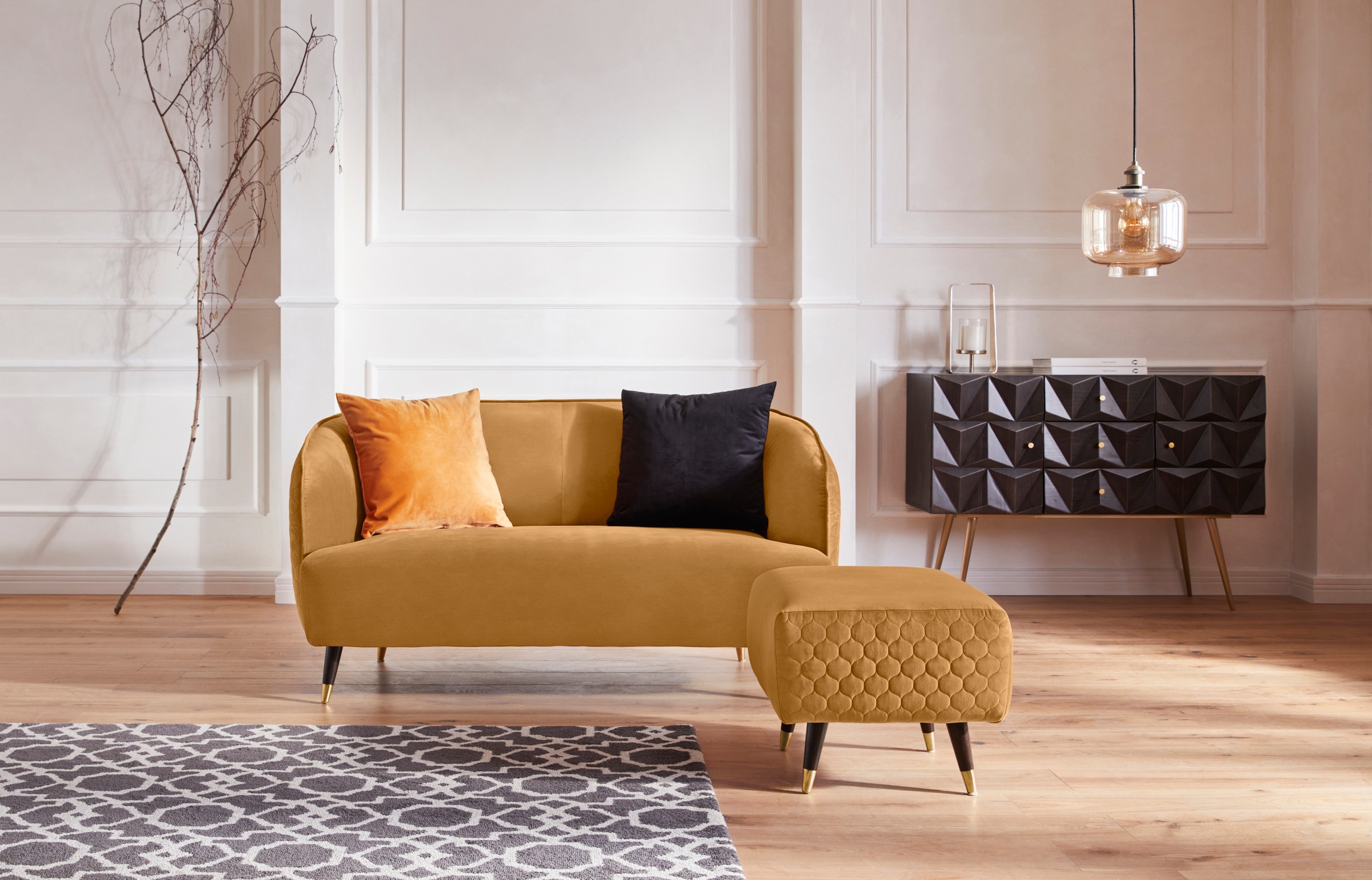 Guido Maria Kretschmer Home&Living Hocker »Oradea«, passend zur Oradea-Serie