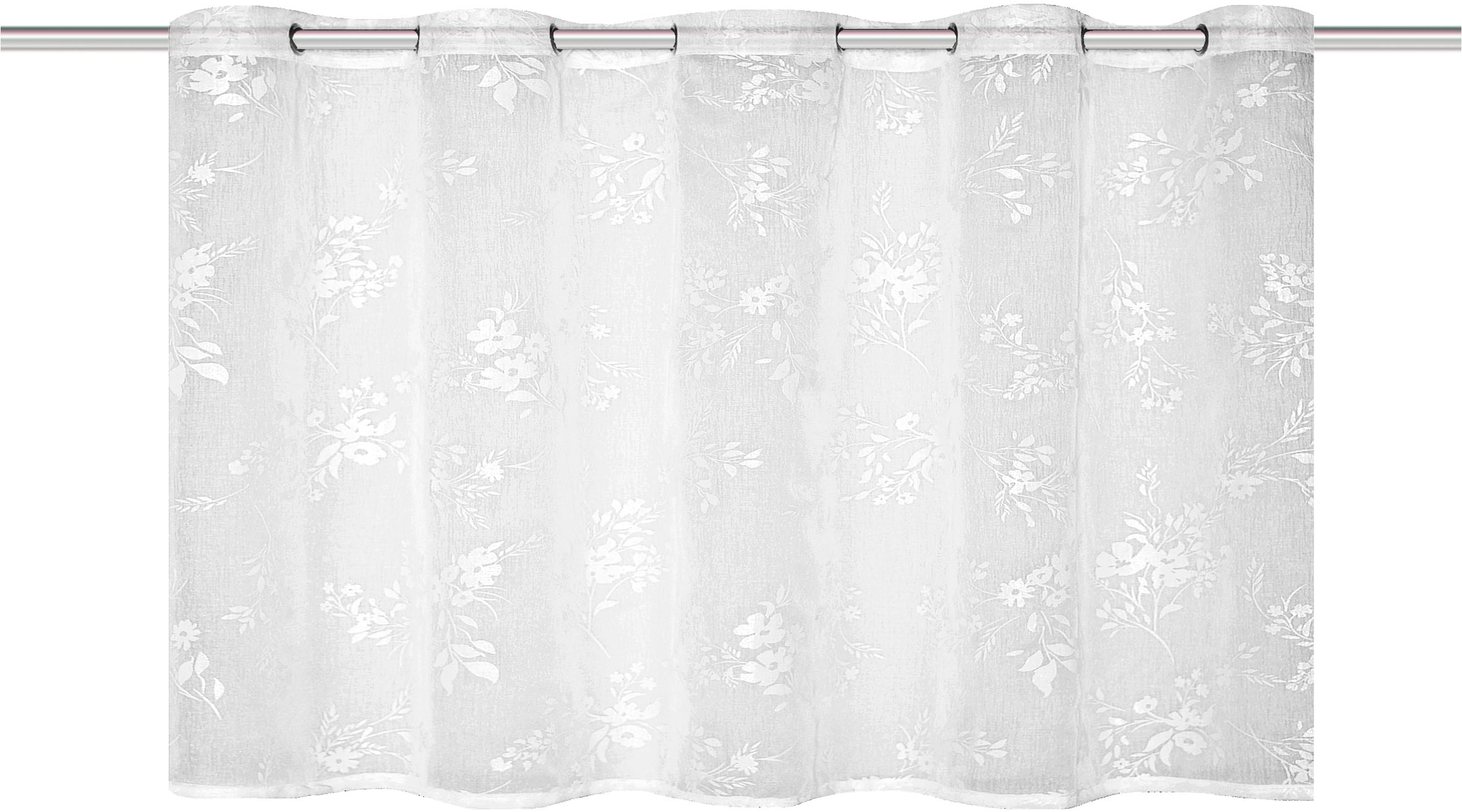 HOME WOHNIDEEN Scheibengardine »MIGRON« 1 Stk. tlg. Pastendruck