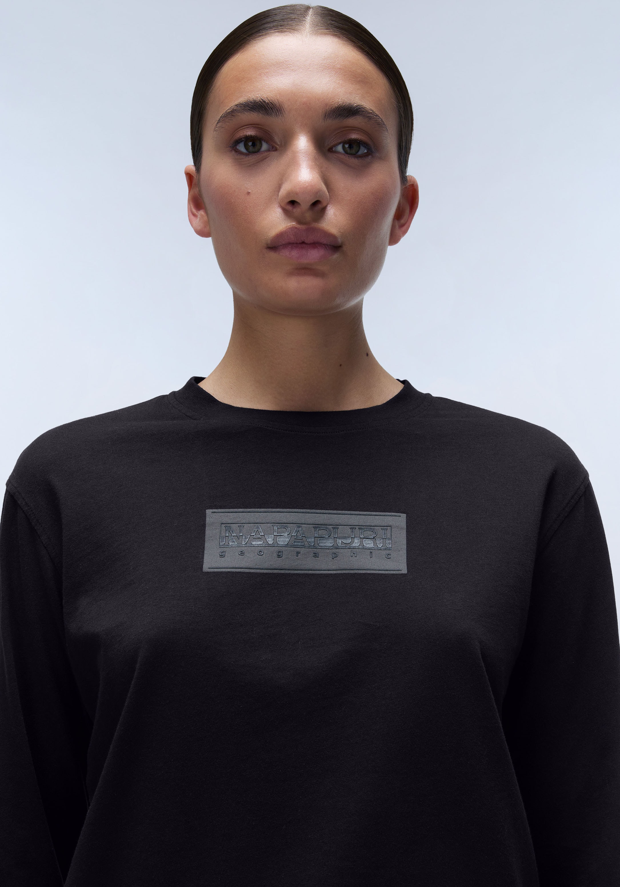 Napapijri Langarmshirt »SUZE«, mit großem Logoprint