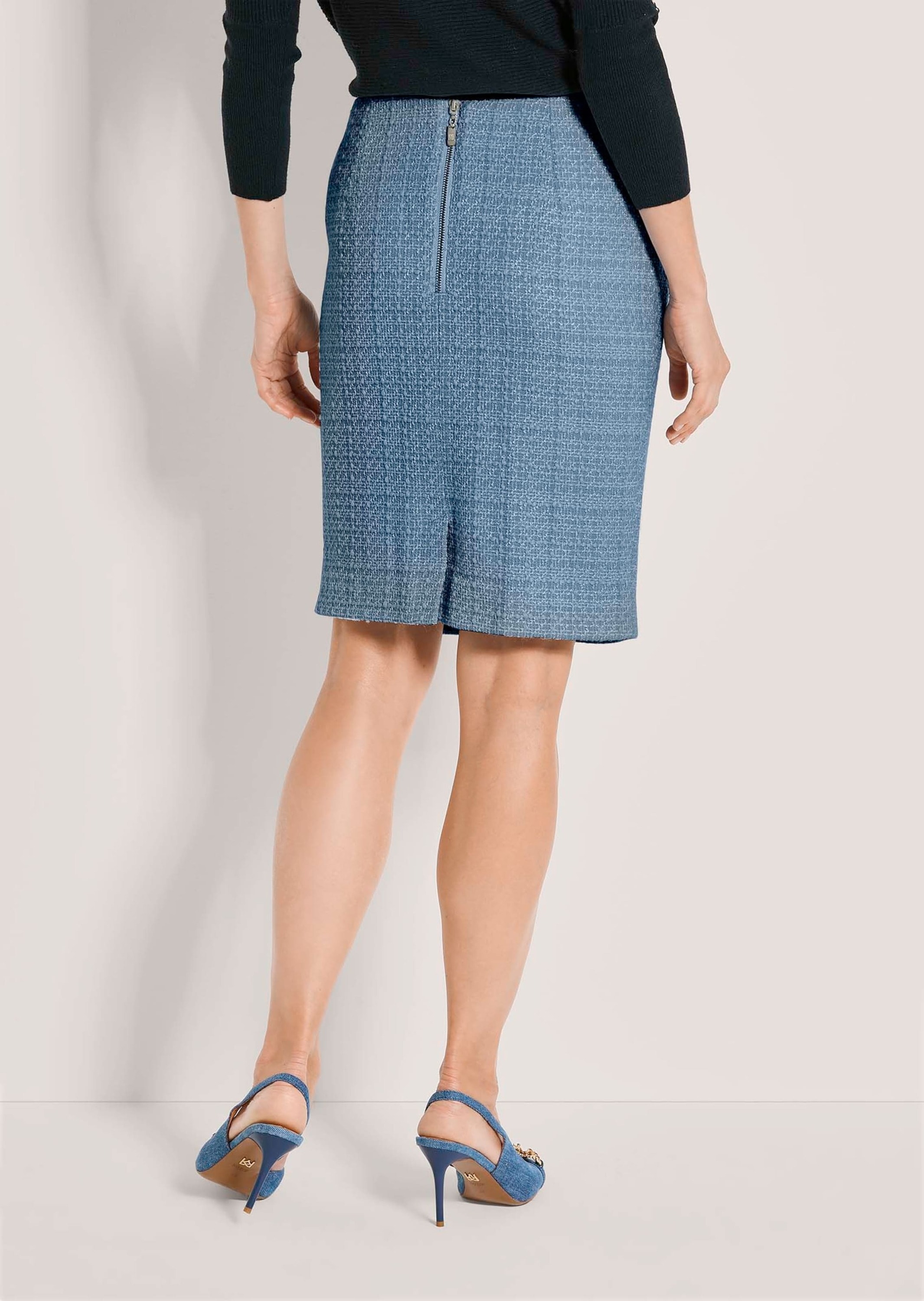 MADELEINE Bleistiftrock »Bouclérock Bleistiftrock in Tweed-Optik«