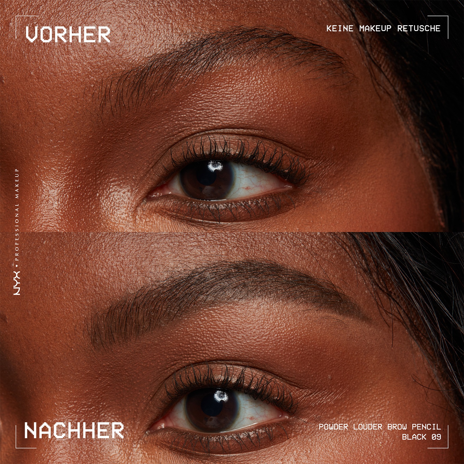NYX Augenbrauenpflege »Makeup Powder Louder Brow Pencil«, mit Mikrofiber