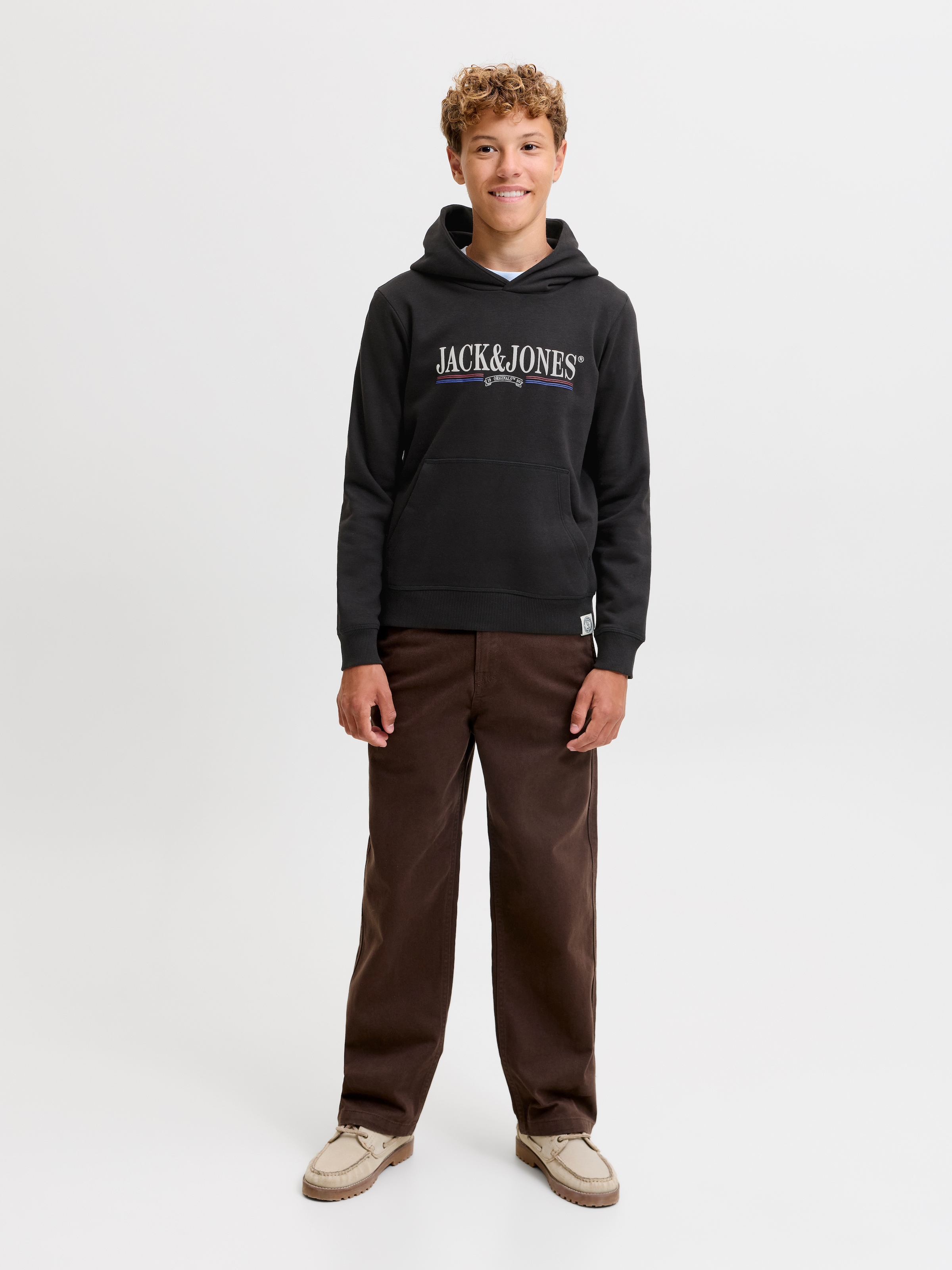 Jack & Jones Junior Kapuzensweatshirt »JORFREDERIKSBERG GRAPHIC BOX SH JNR«, Baumwollmischung, regular fit
