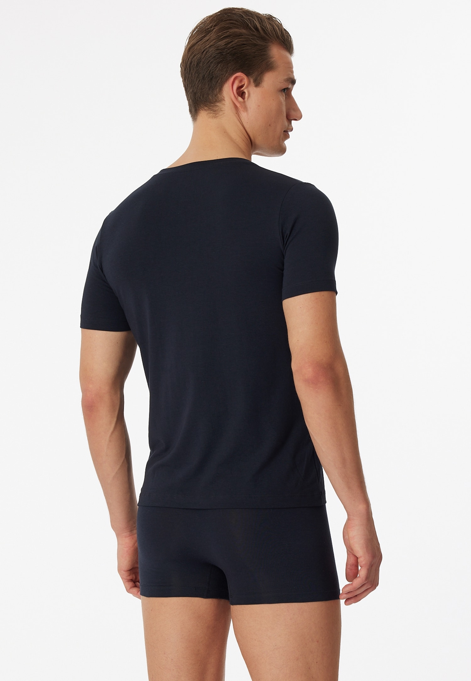 Schiesser T-Shirt »Long Life Soft«, V-Ausschnitt, kurzärmelig, reduzierte Pilling-Bildung