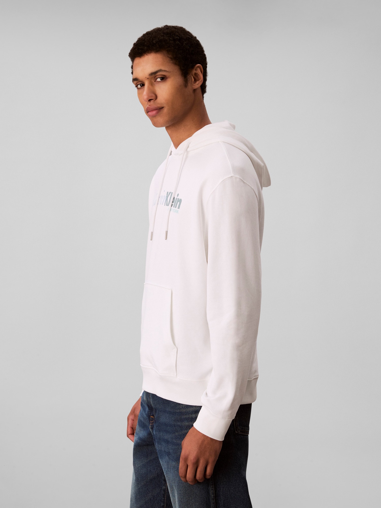 Calvin Klein Kapuzensweatshirt »LS EU 350TERRY CURSIVE GRAPHIC H«, regular fit, Logo-Schriftzug
