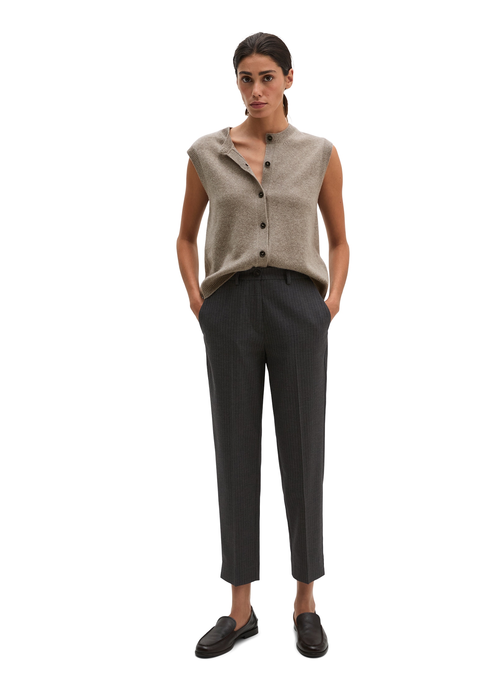 Marc O'Polo 7/8-Hose  mit Schlitz am Saum, Slim Fit