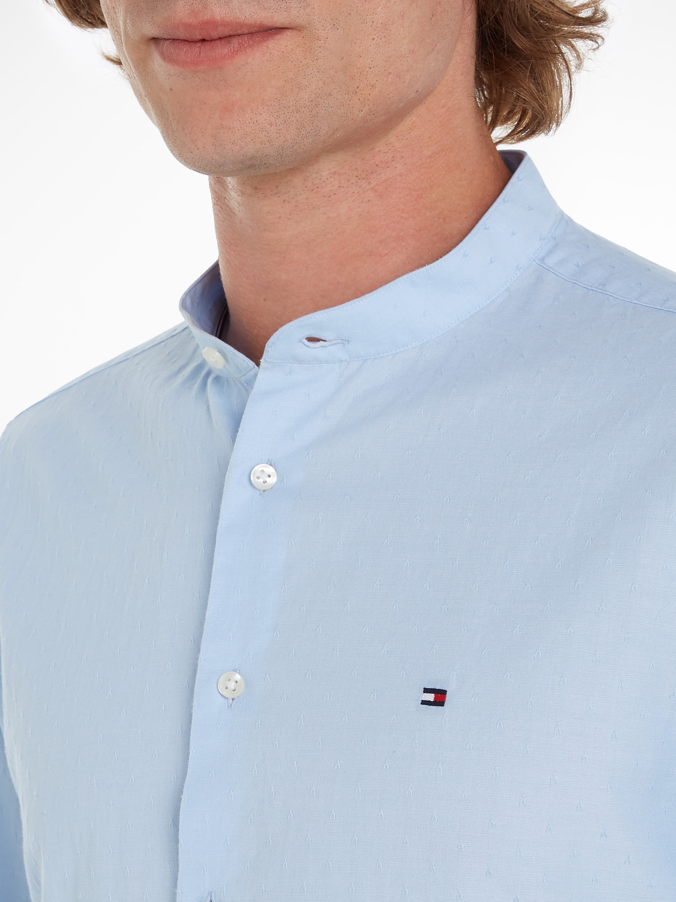 Tommy Hilfiger Langarmhemd »CL-W OXFORD DOBBY SF SHIRT«, mit feiner Struktur