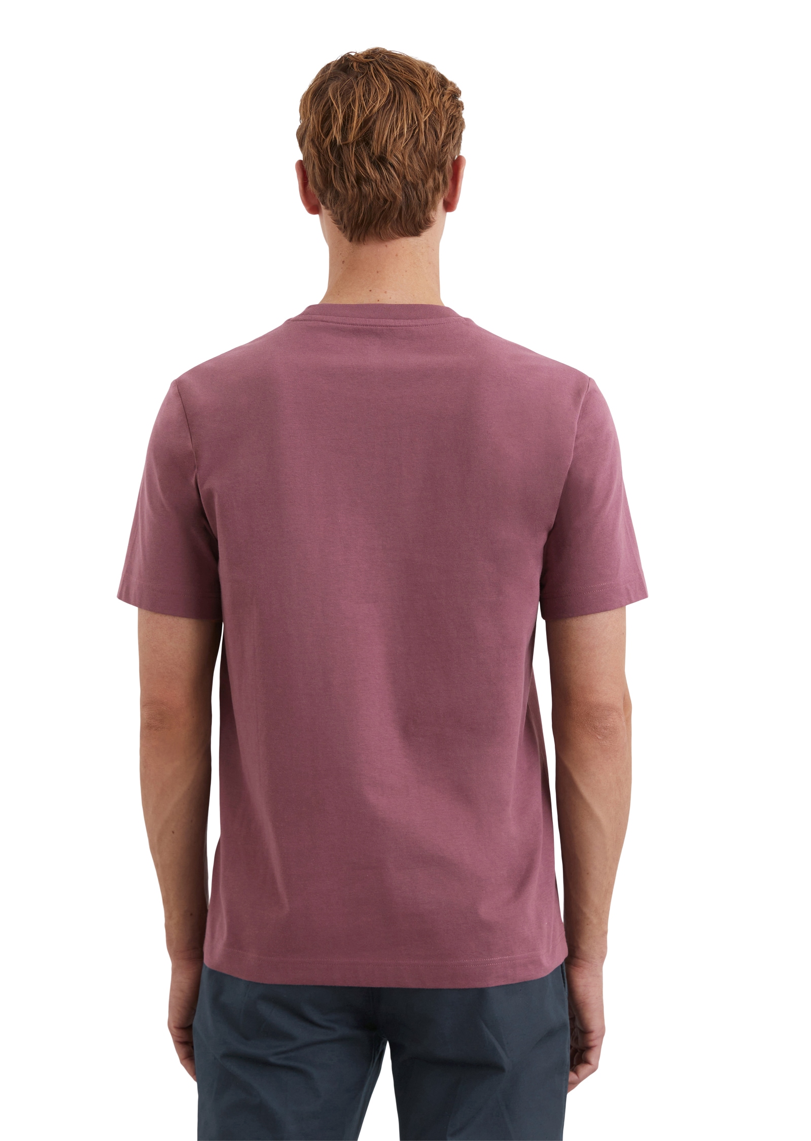 Marc O'Polo T-Shirt, mit tonigem Label-Print vorne