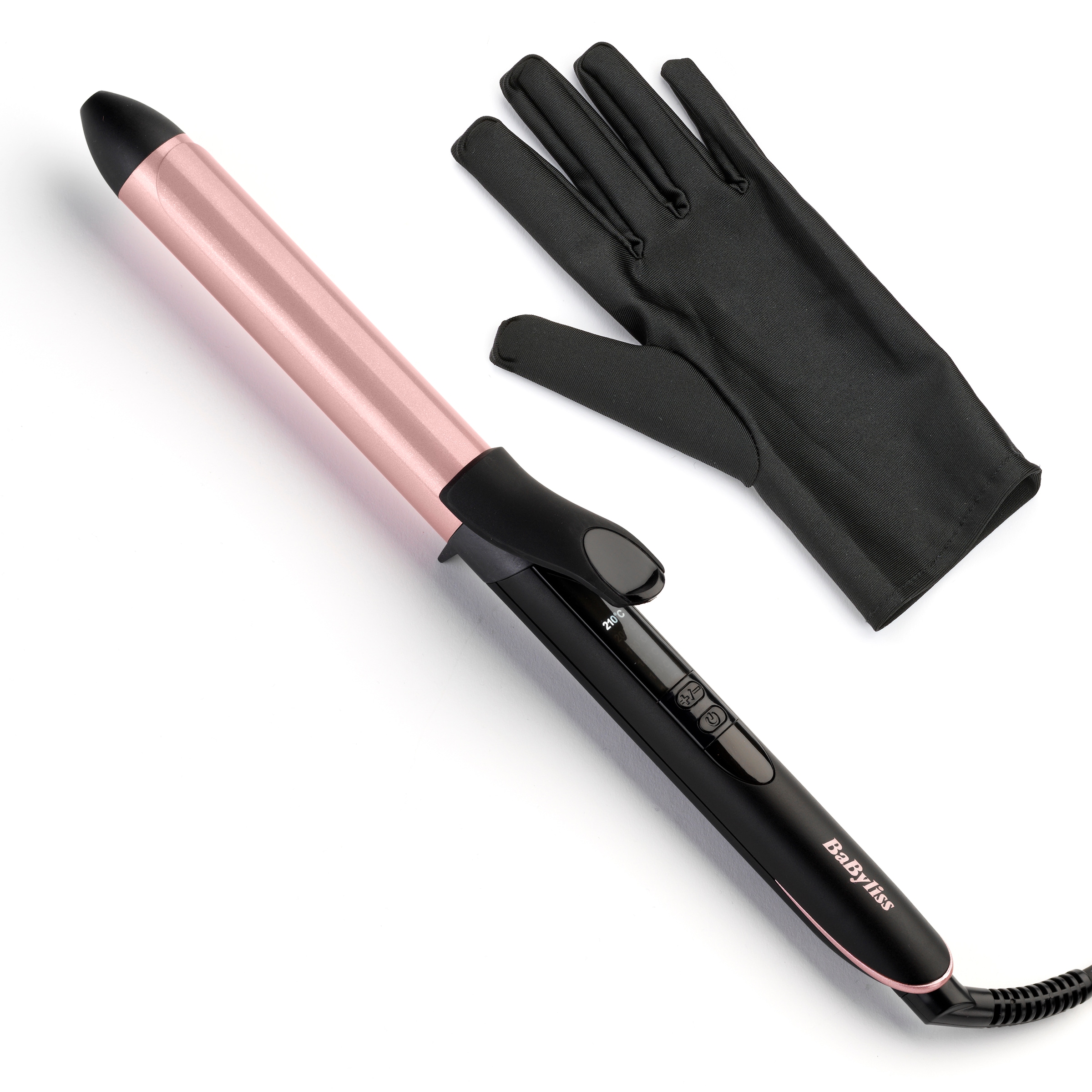 BaByliss Lockenstab »25mm Lockenstab mit Klammer für definierte Locken, C451E« Quarz-Keramikbeschichtung, 6 Temperaturstufen, für alle Haartypen