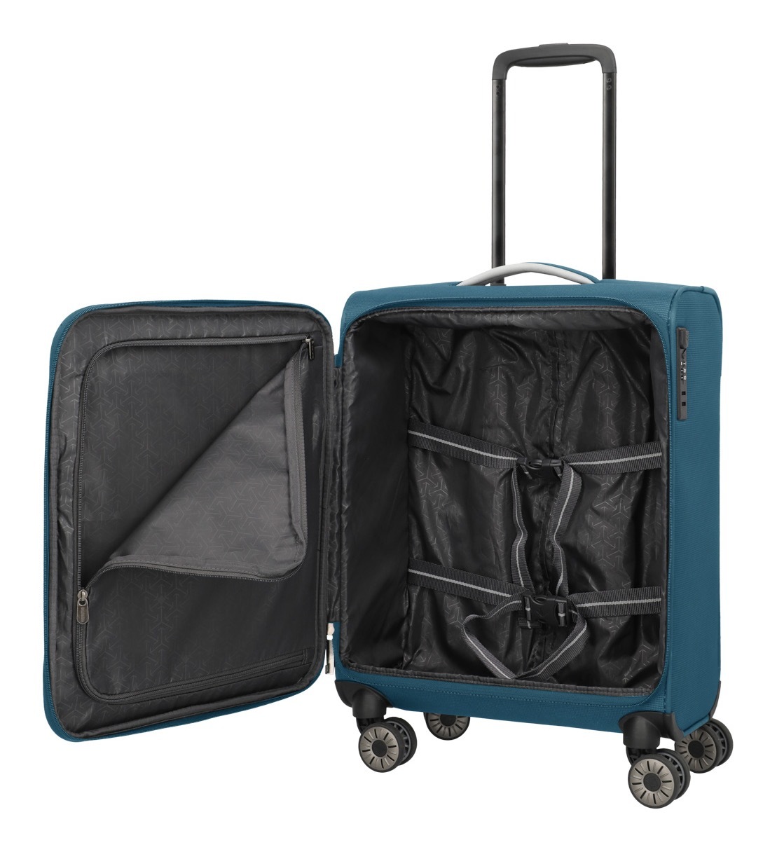 travelite Handgepäck-Trolley »JETPACK Multi Light 4 Cabin, konzipiert für Condor & Ryanair« 37 l 4 Rollen Weichgepäck-Koffer Handgepäck für die meisten gängigen Airlines