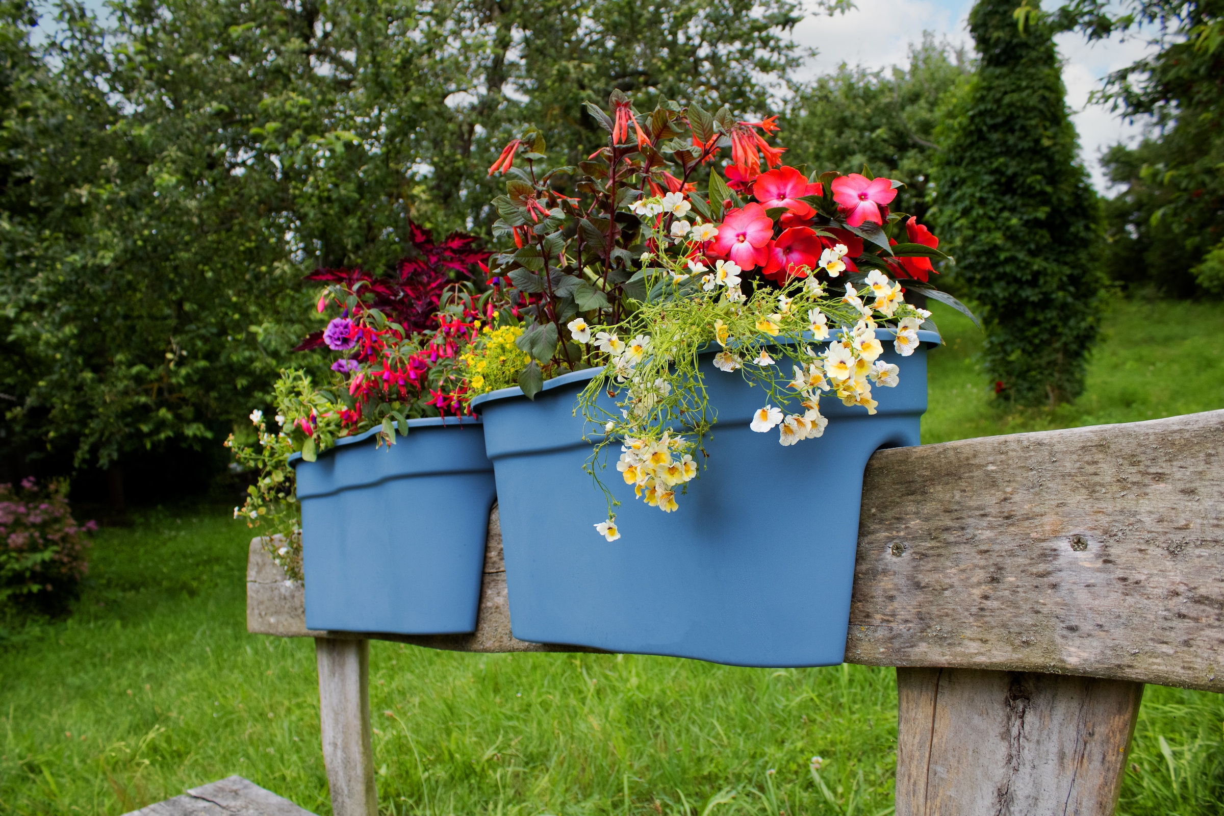 KHW Balkonkasten »Flowerclip XXL«, (Set, 2 St.), BxTxH: 57,5x27,7x27 cm