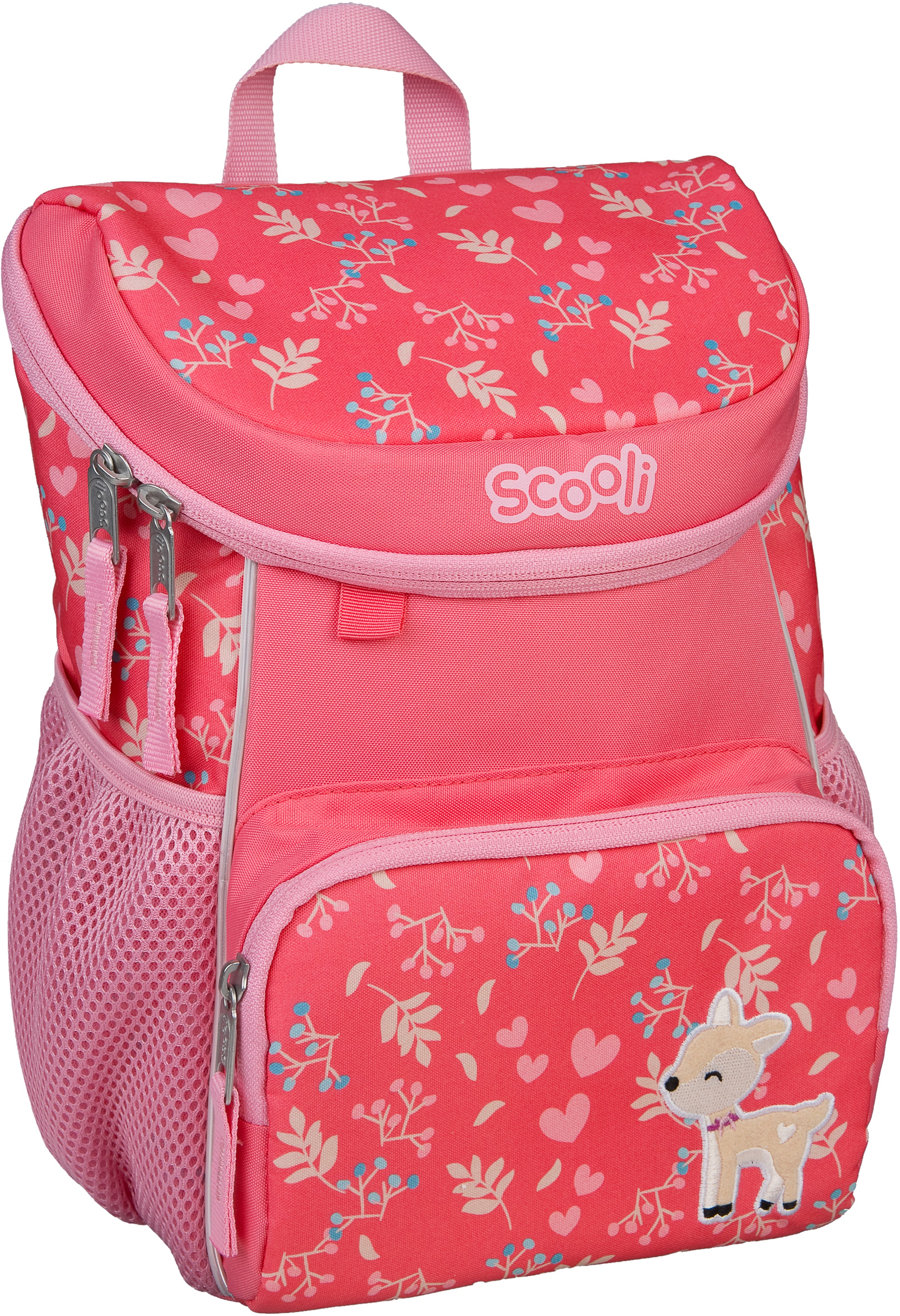 Scooli Kinderrucksack »Mini-Me, Daisy Deer«, Reflektoren