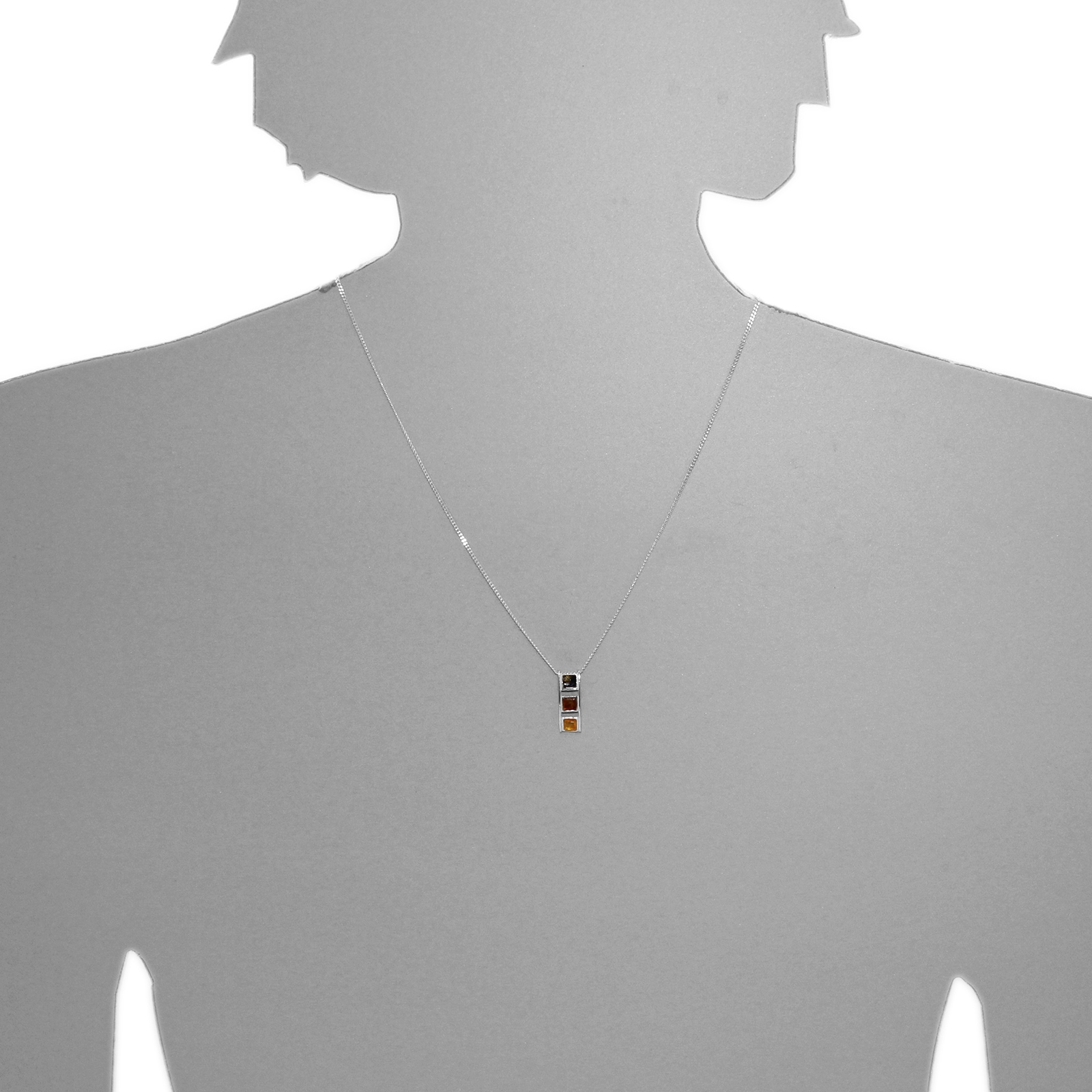 OSTSEE-SCHMUCK Kette mit Anhänger »- Gleiter-Wieka - Silber 925/000 - Bernstein«