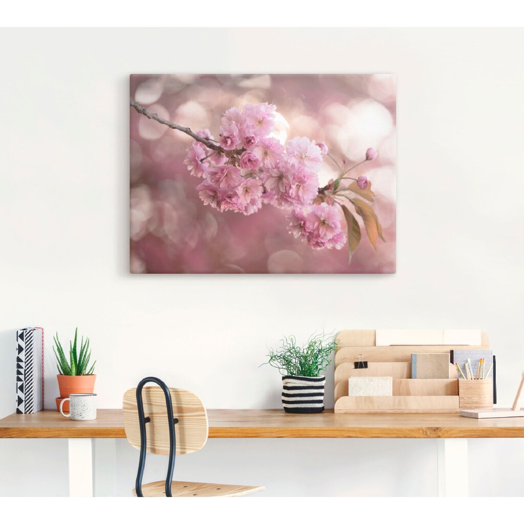 Artland Wandbild »Japanische Kirschblüte in Love III«, Blumen, (1 St.)