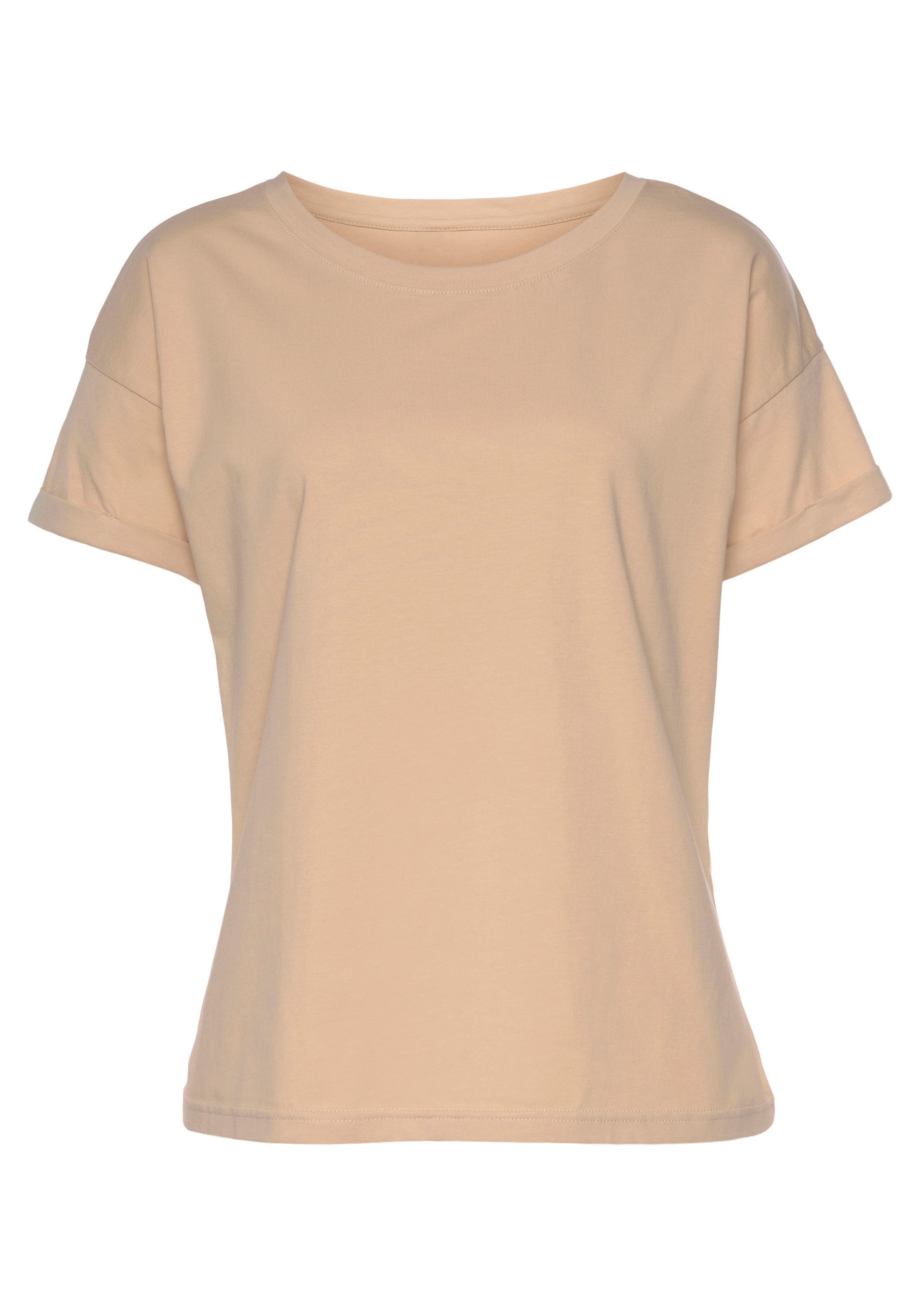 H.I.S T-Shirt, mit Ärmelaufschlag, im maritimen Stil, Loungewear