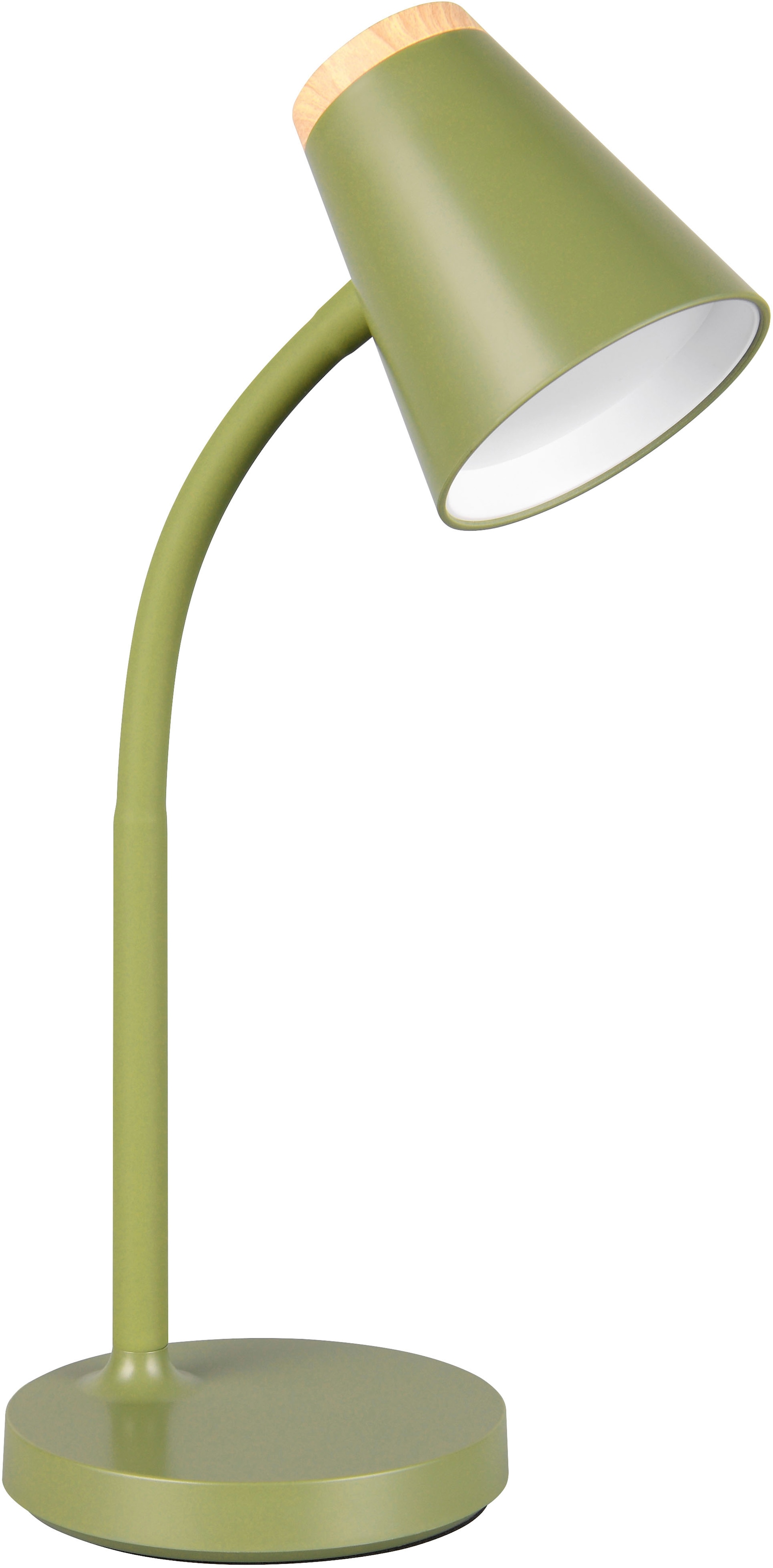 REALITY Leuchten LED Tischleuchte »PONGO, LED Tischleuchte m. Kippschalter, 4,5W 500 Lumen 3000K warmweiß« LED-Board 1 Stk. Warmweiß flexibel verstellbare Leselampe, Schreibtischlampe Höhe 36cm