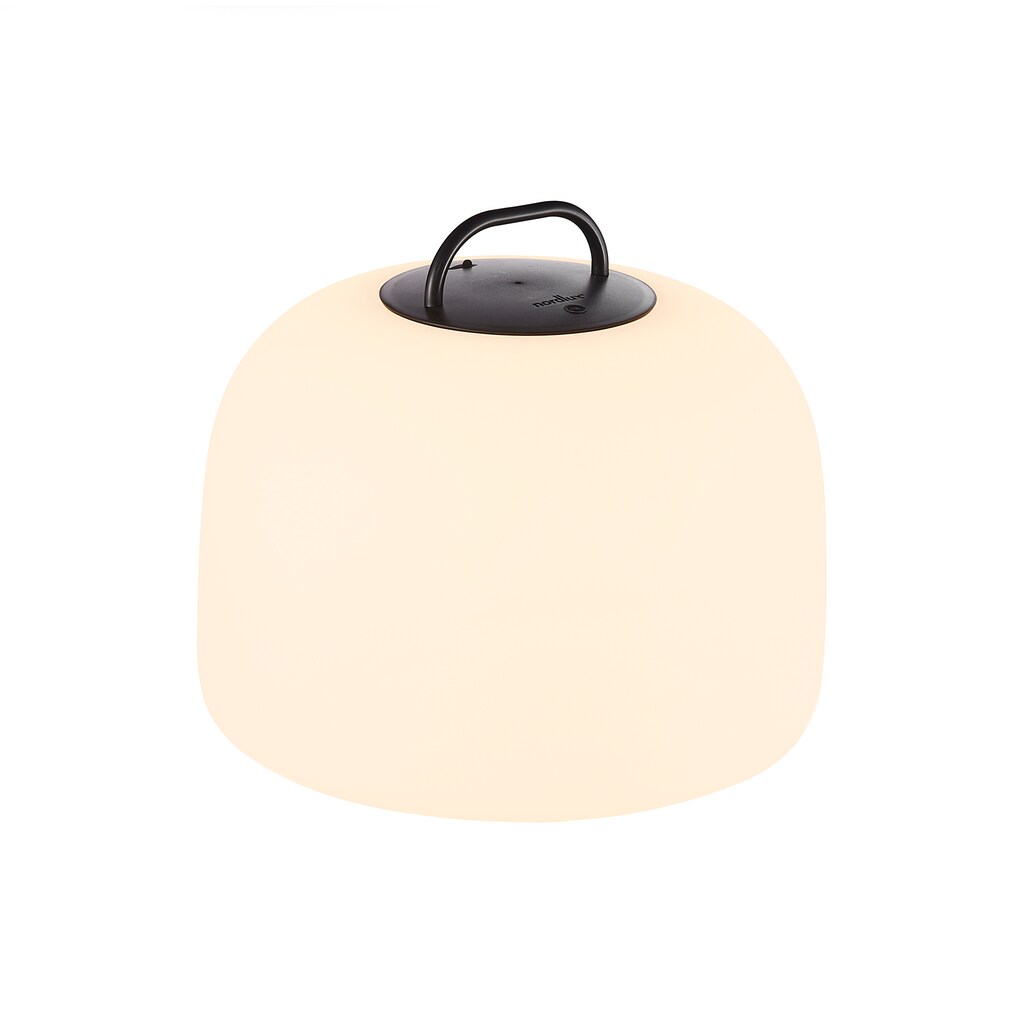 Nordlux LED Stehlampe »Kettle«, 1 flammig-flammig, inkl. LED, Batterie, integrierter Dimmer, Außen und Innen, Eichen Fuß