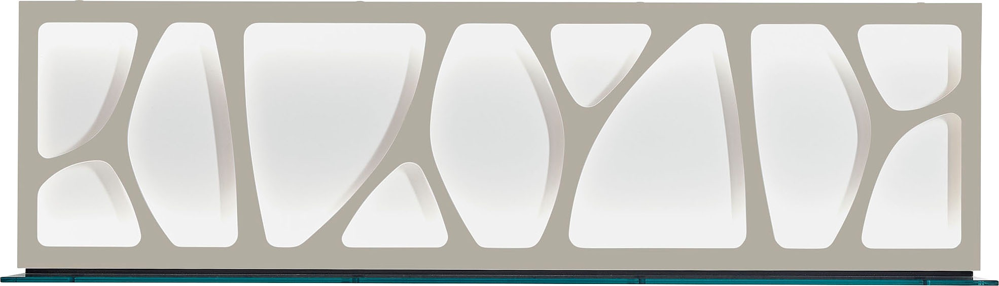 Leonardo Wandregal »CUBE« mit Genetics in grau, Größe B/H/T: 142 cm x 42 cm x 25 cm