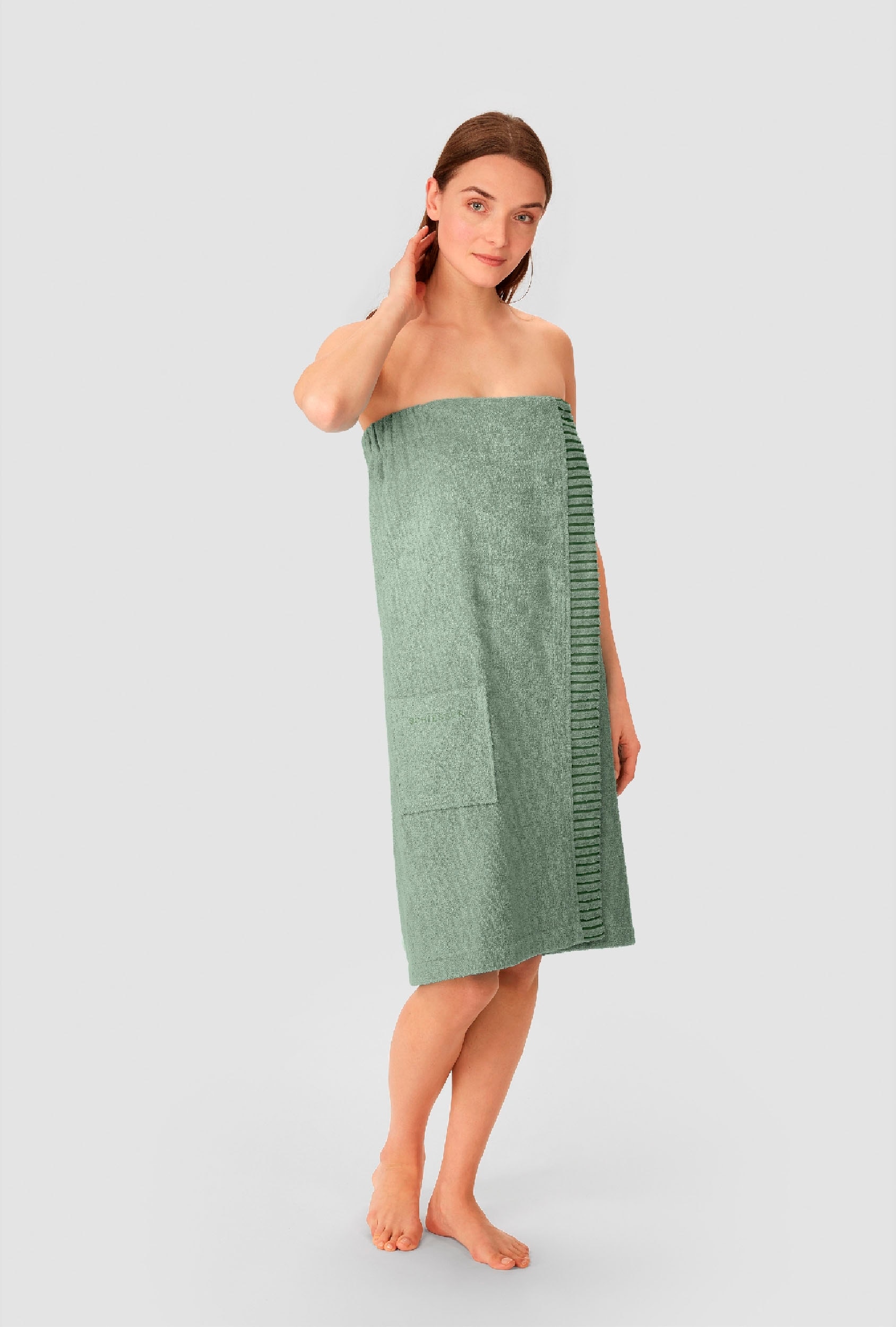 Schiesser Kilt »Rom aus weicher Baumwolle, saugstark und 3-fach weitenverstellbar« 1 Stk. tlg., MADE IN GREEN by OEKO-TEX®