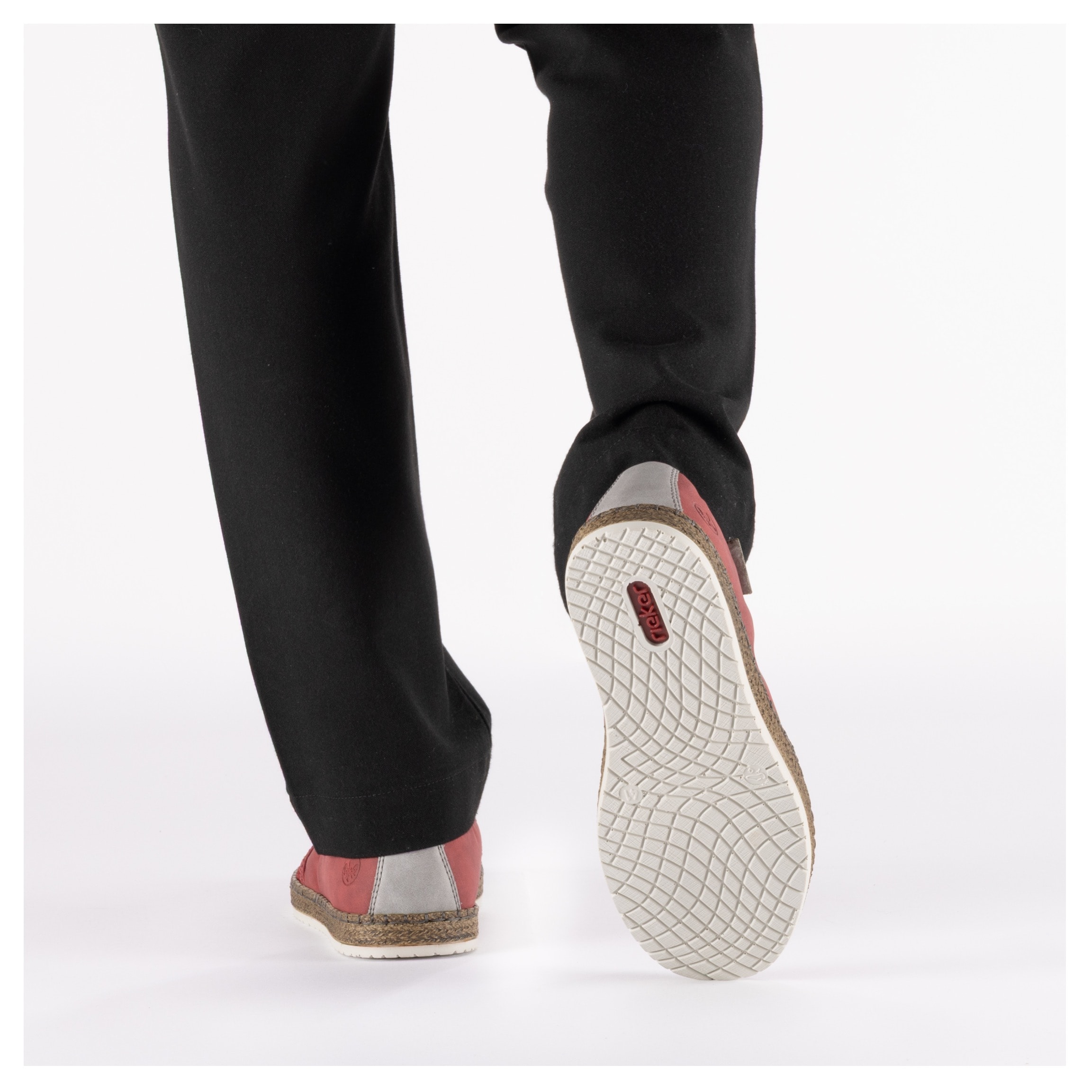 Rieker Espadrille  Sommerschuh, Slipper, Freizeitschuh im Materialmix