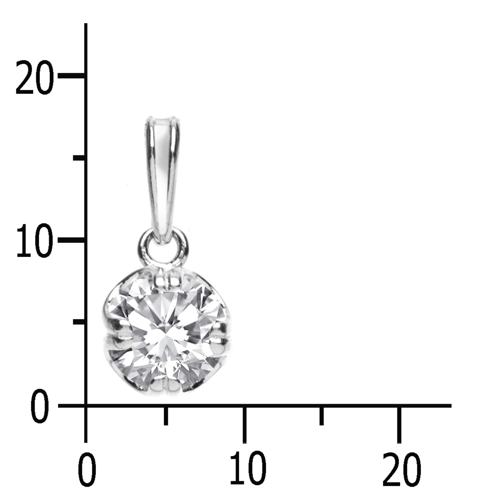 OSTSEE-SCHMUCK Kettenanhänger »- Fridoline - Silber 925/000 - Zirkonia«