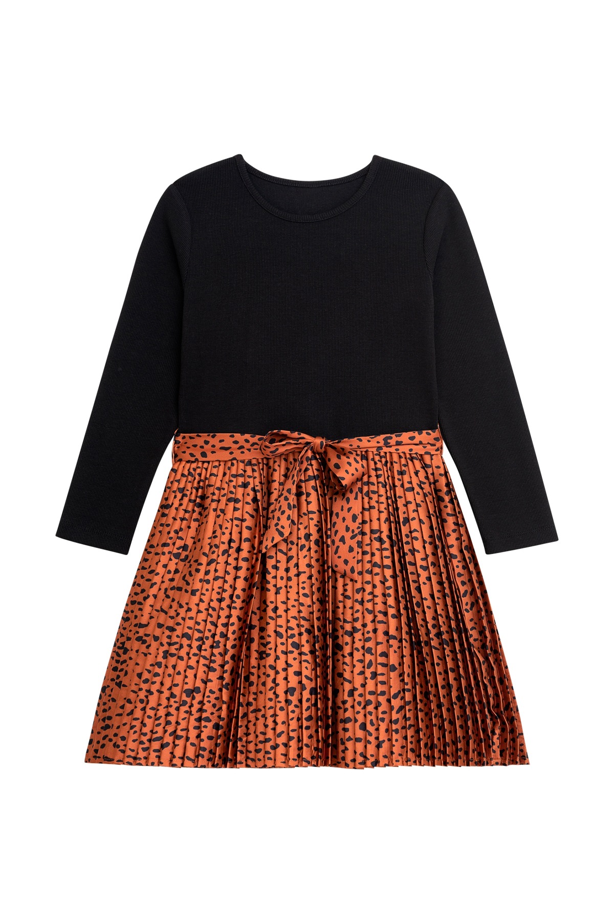 Danamade Mädchen Plisseekleid »Dress DLENI« in braun, Größe 134