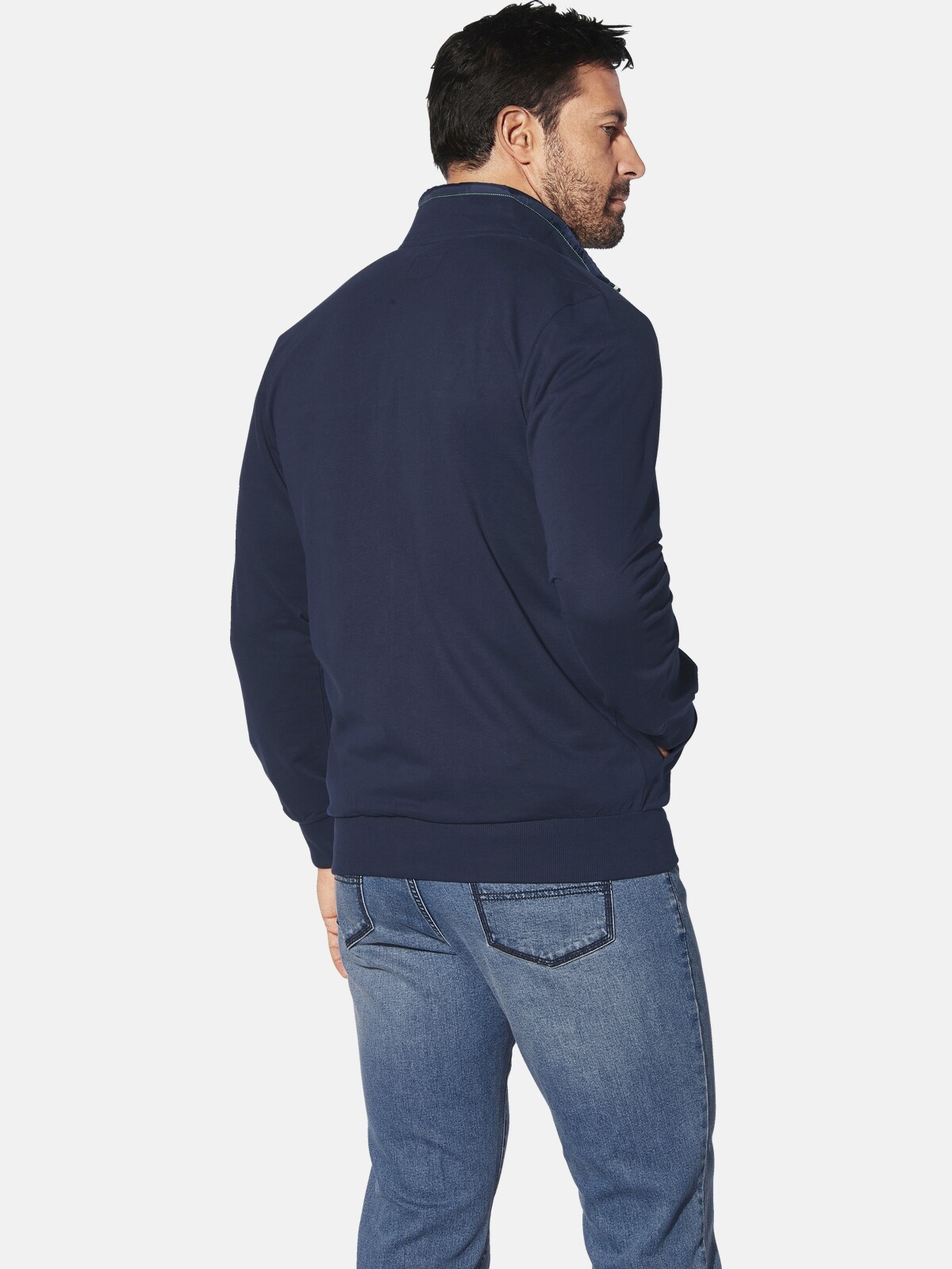 Jan Vanderstorm Sweatjacke »Sweatjacke JAVALD«, mit seitlichen Leistentaschen
