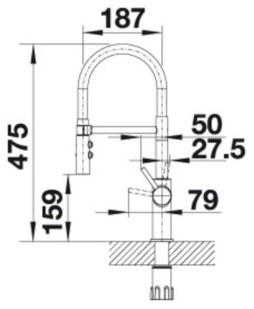 Blanco Küchenarmatur »CATRIS-S Flexo« mit Ausziehbrause
