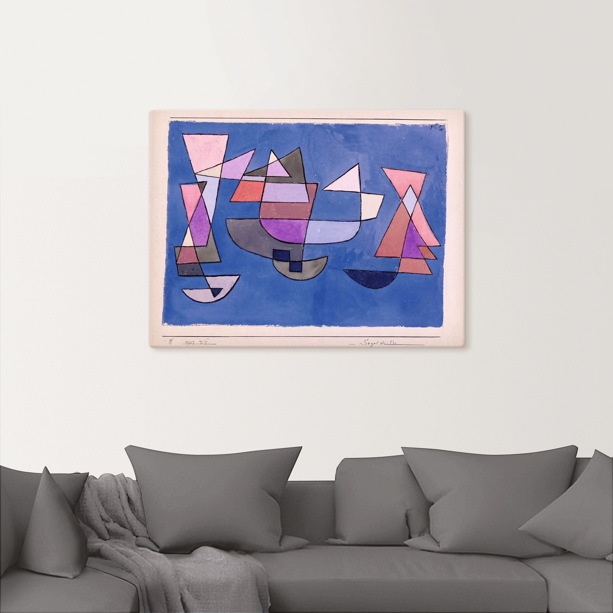 Artland Wandbild »Segelschiffe. 1927«, Muster, (1 St.), als Alubild, Leinwandbild, Wandaufkleber oder Poster in versch. Größen