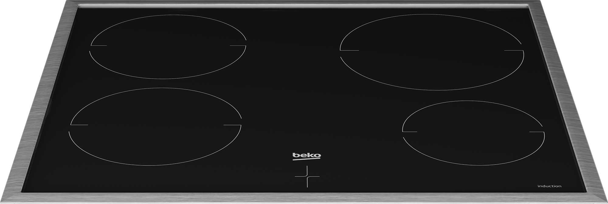 BEKO Induktions Herd-Set »BBUM17341BE«, mit 2-fach-Teleskopauszug, (Set), Heißluft mit Ringheizkörper