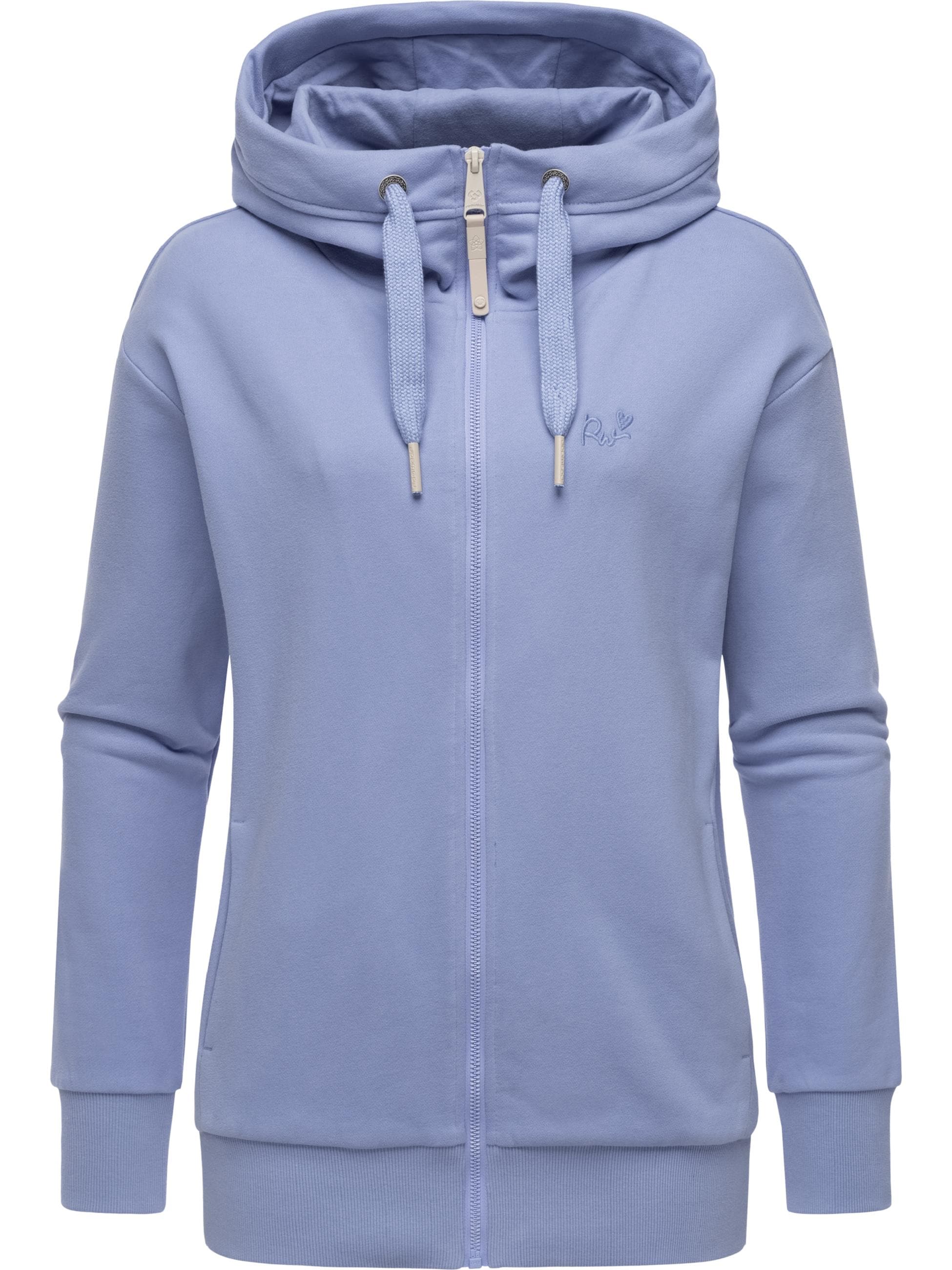 Ragwear Kapuzensweatjacke »Sweatjacke Yodis Zip«, weicher Damen Zip-Hoodie mit Kapuze