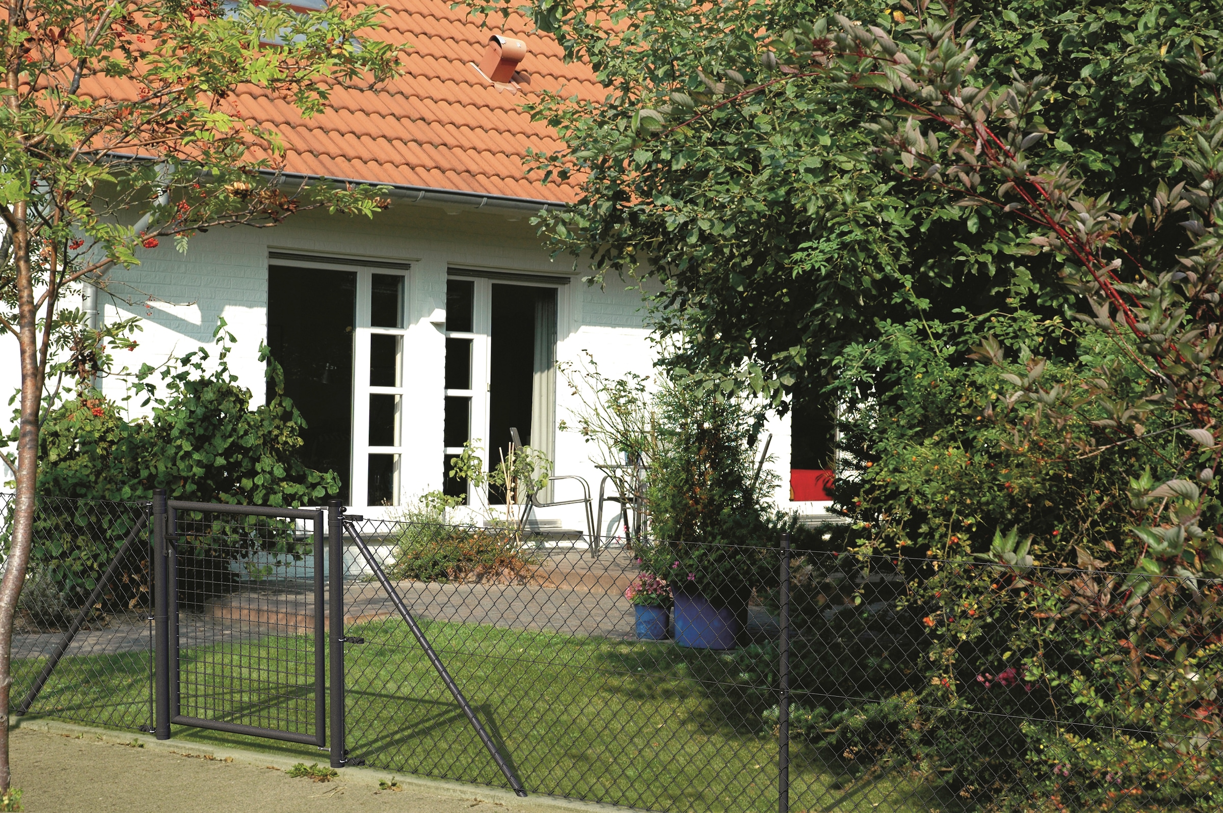 Alberts Maschendrahtzaun Höhe: 80 - 200 cm, Gesamtlänge: 15 - 100 m, zum Einbetonieren