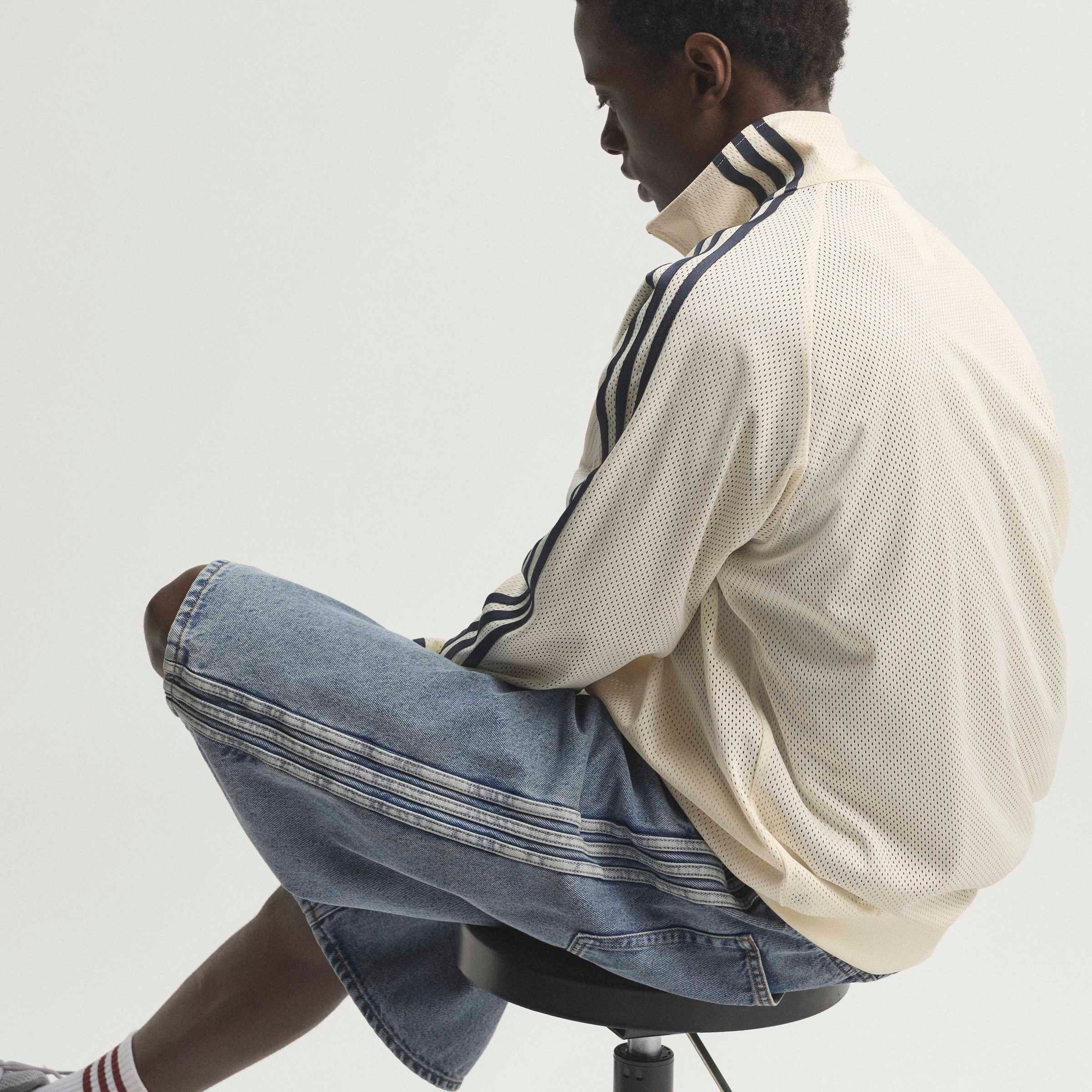 adidas Originals Jeansbermudas »FIREBIRD ADICOLOR DENIM-JORTS MITTELHOHER BUND BEIN GERADE GESCHNITTEN«